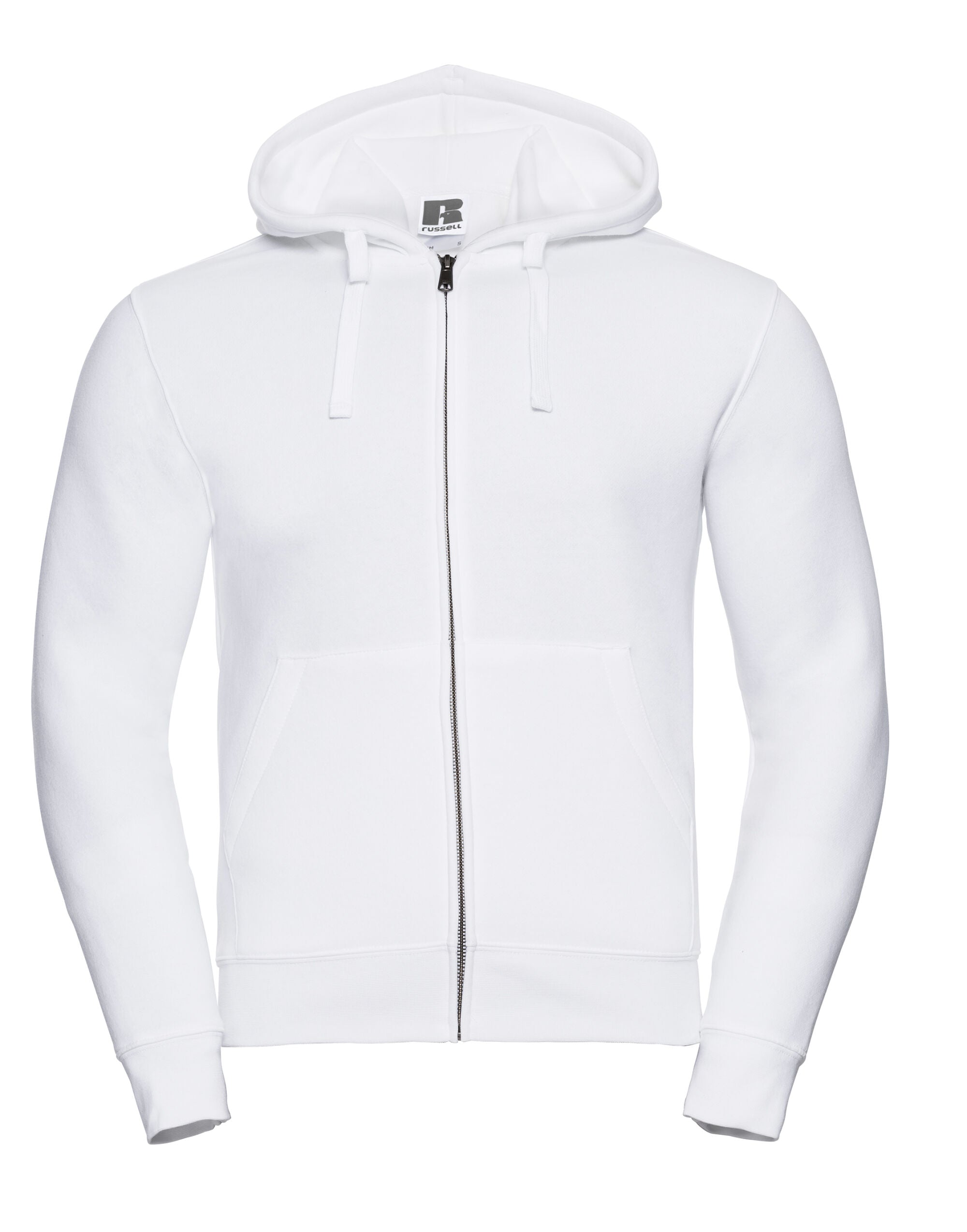 Russell Collection Russell Mens Authentic Zipped Hood Jacket 266M - White - Customisable Sweatshirts