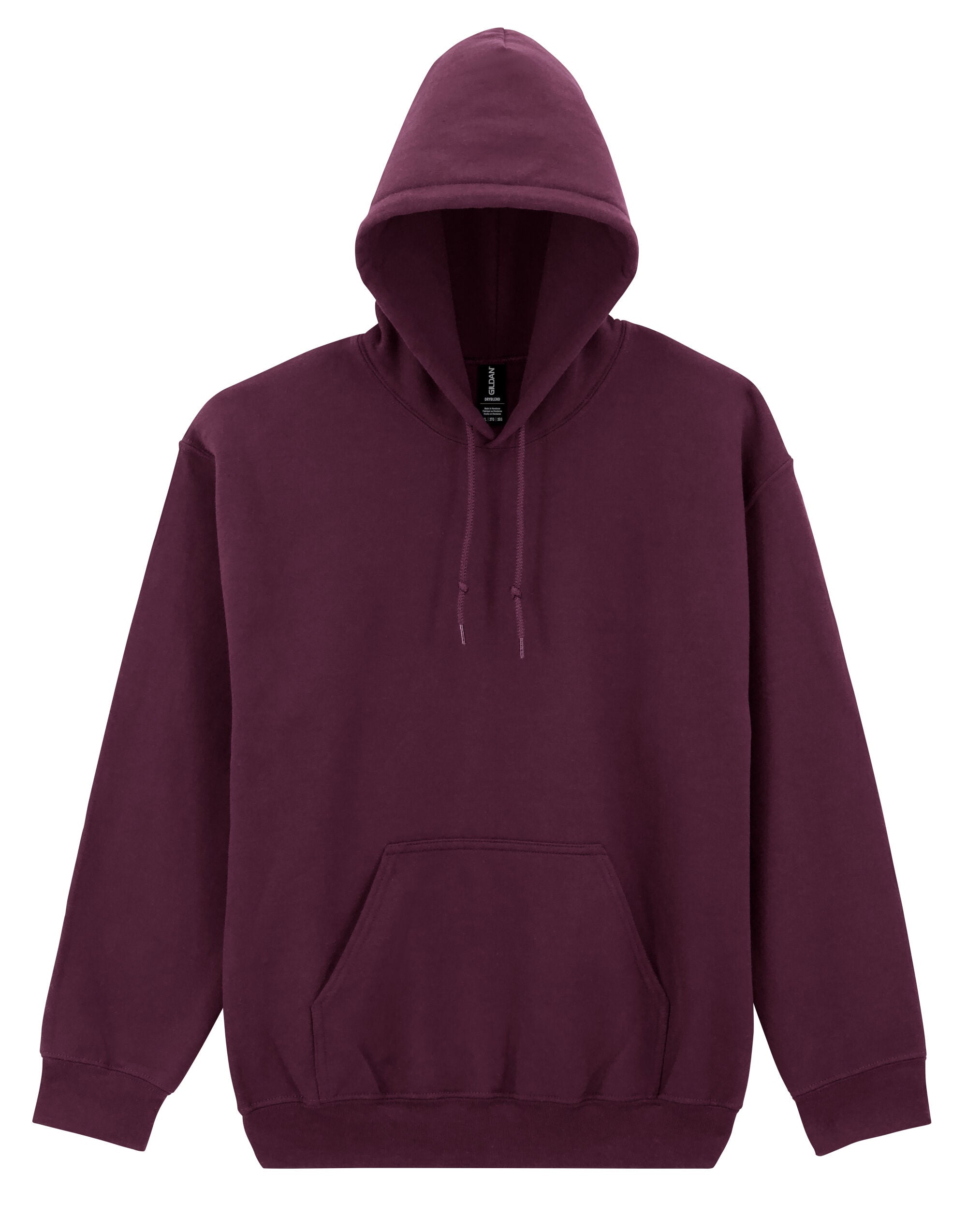 Gildan DryBlend Adult Hooded Sweatshirt 12500 - Maroon - Customisable Sweatshirts
