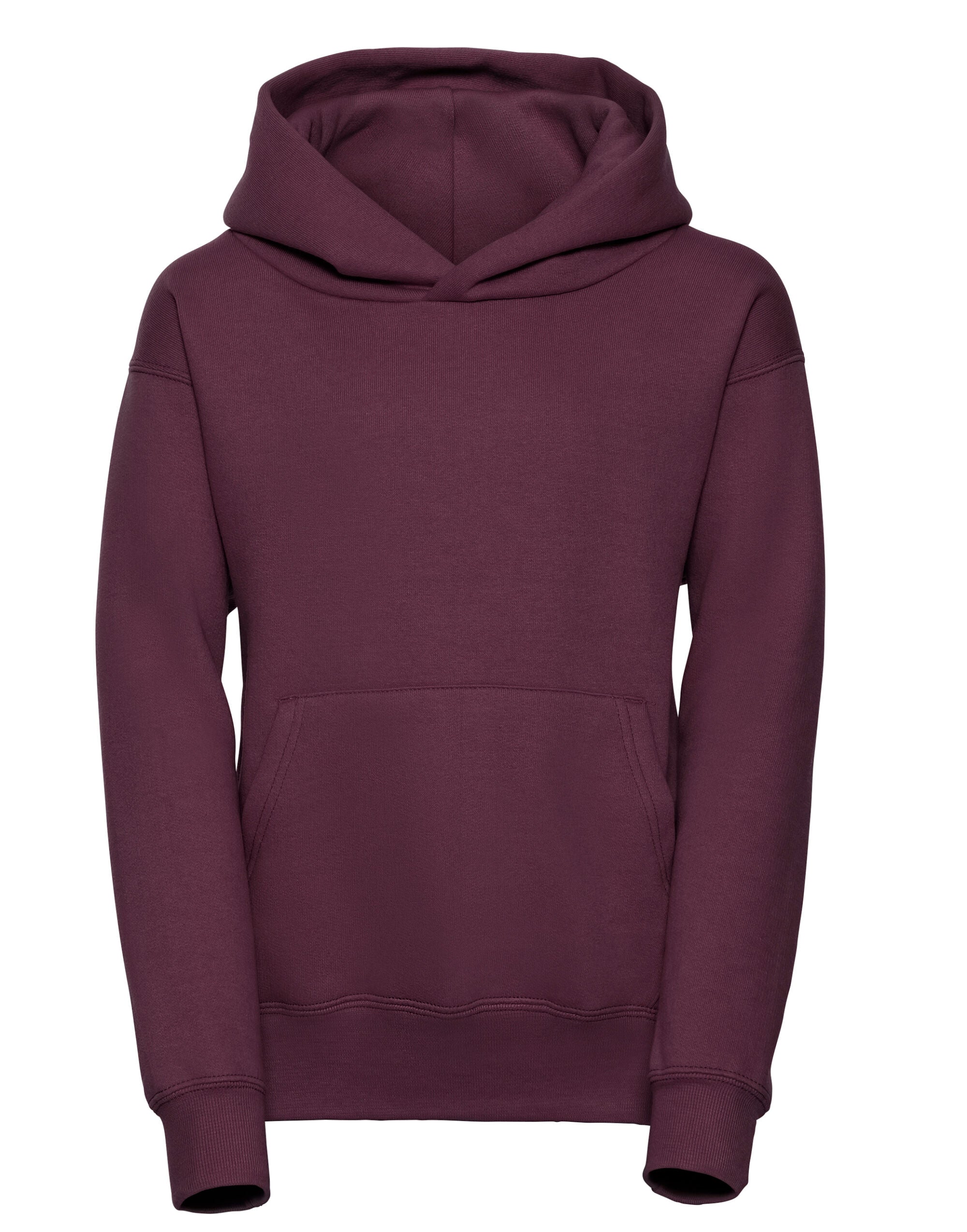 Russell Collection Russell Kids Hooded Sweatshirt 575B - Burgundy - Customisable Sweatshirts