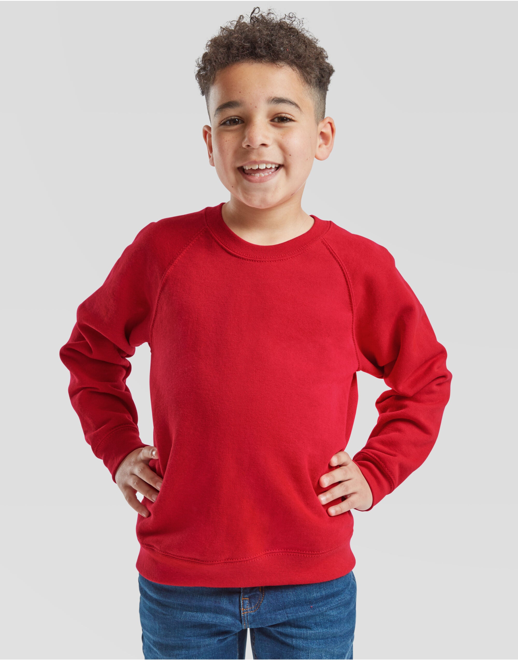 Fruit of the Loom Kids Classic Raglan Sweat 62039 - - Customisable Sweatshirts