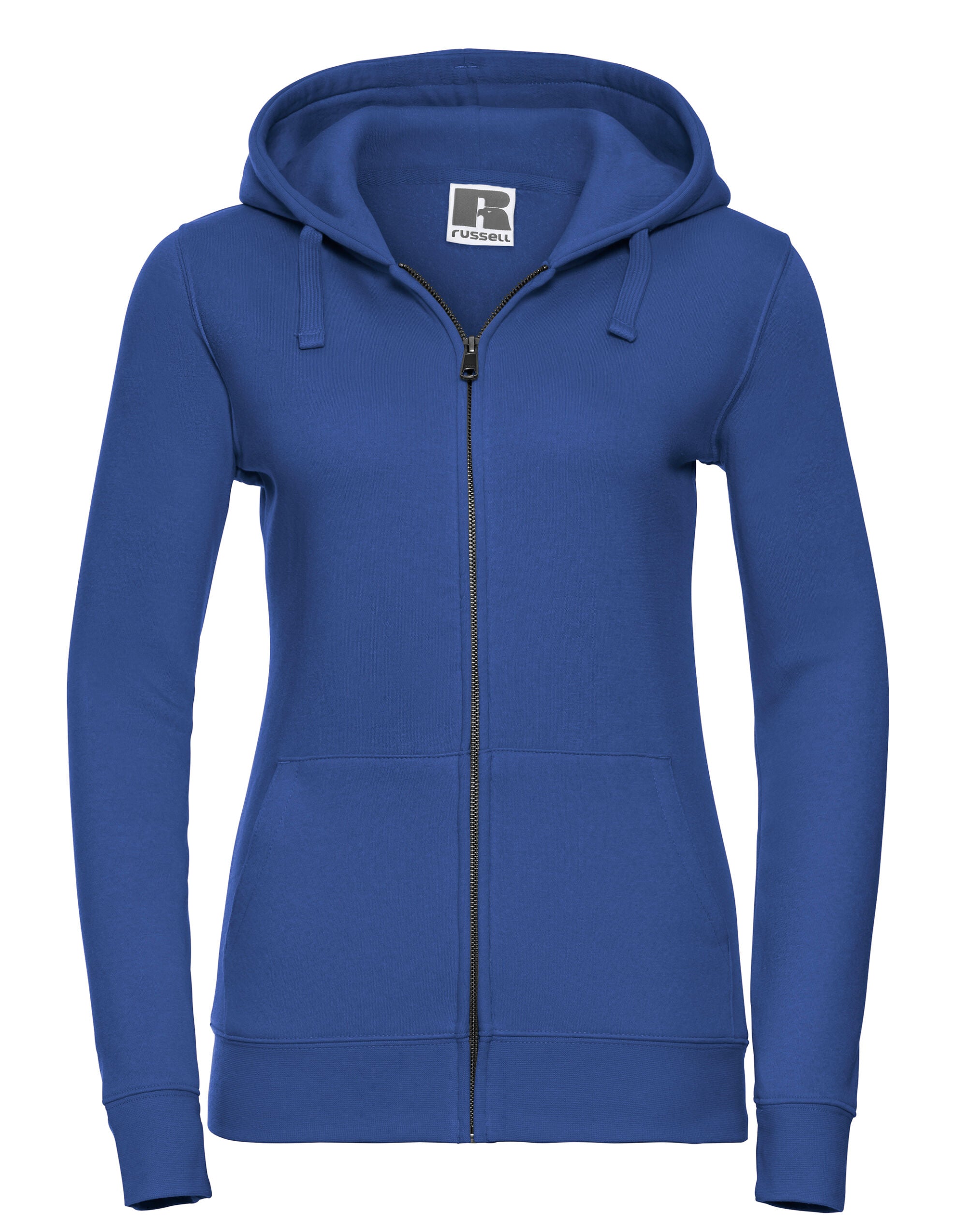 Russell Collection Russell Ladies Authentic Zipped Hood Jacket 266F - Bright Royal - Customisable Sweatshirts