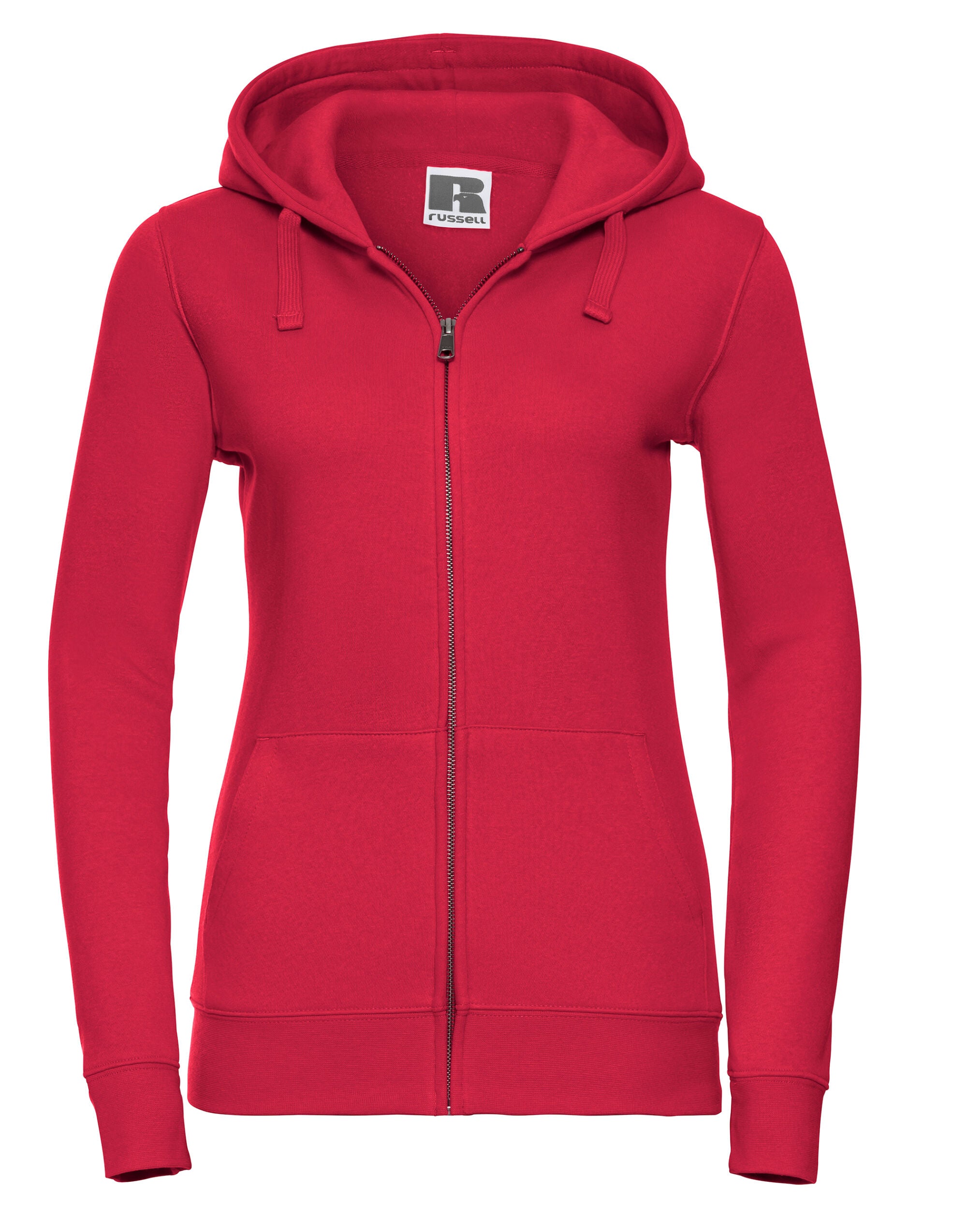 Russell Collection Russell Ladies Authentic Zipped Hood Jacket 266F - Classic Red - Customisable Sweatshirts