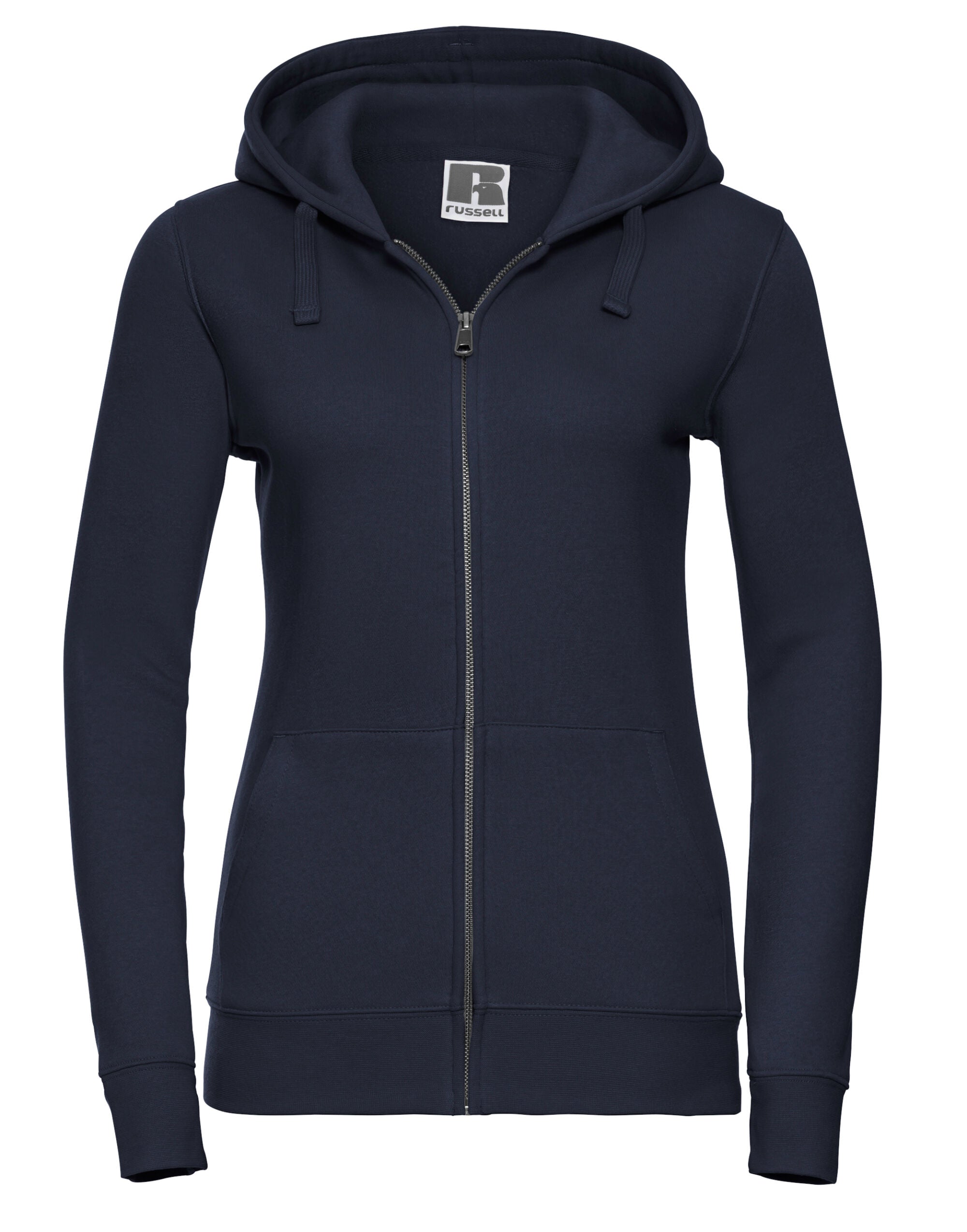 Russell Collection Russell Ladies Authentic Zipped Hood Jacket 266F - French Navy - Customisable Sweatshirts
