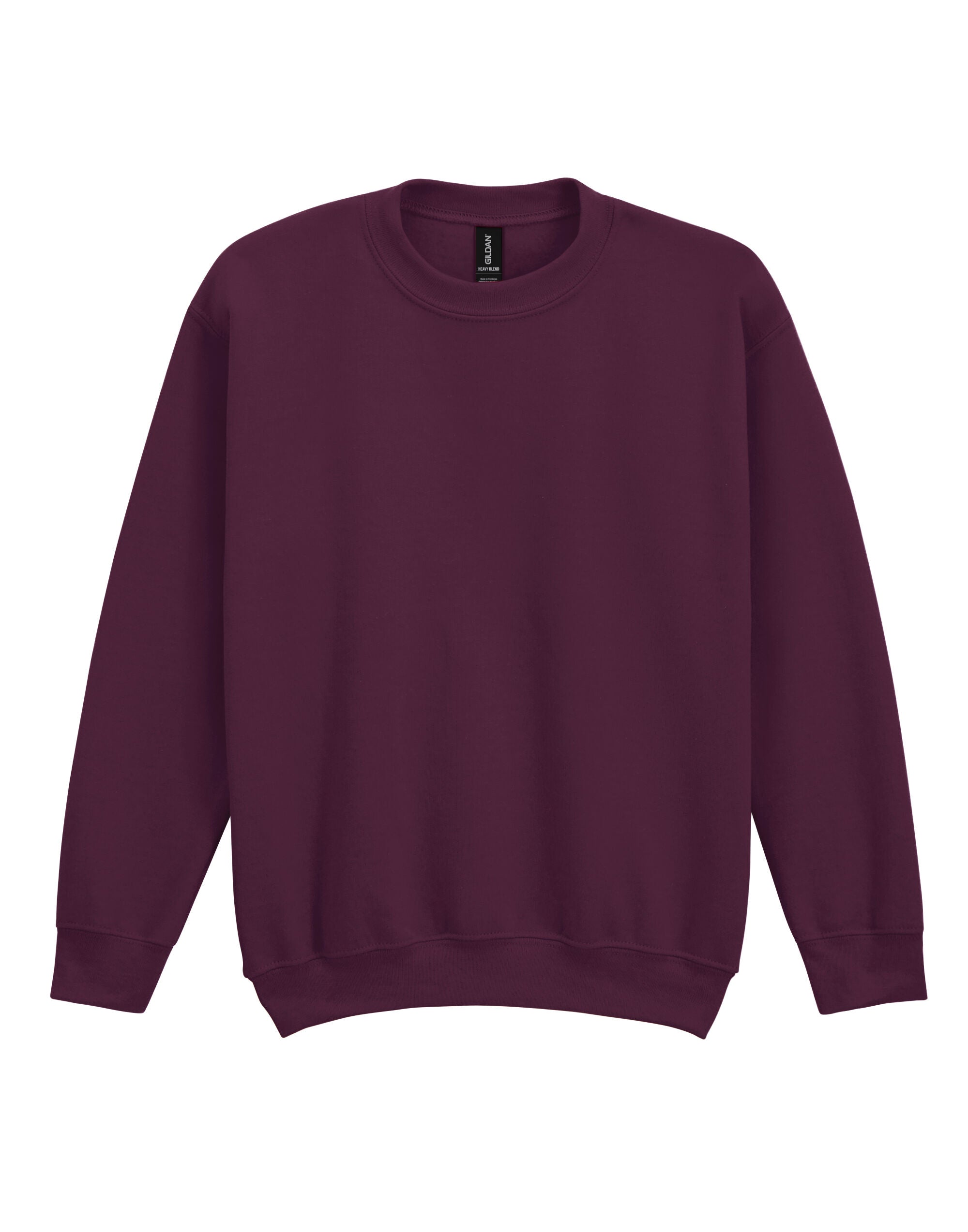 Gildan Heavy Blend Youth Crew Sweatshirt 18000b - Maroon - Customisable Sweatshirts