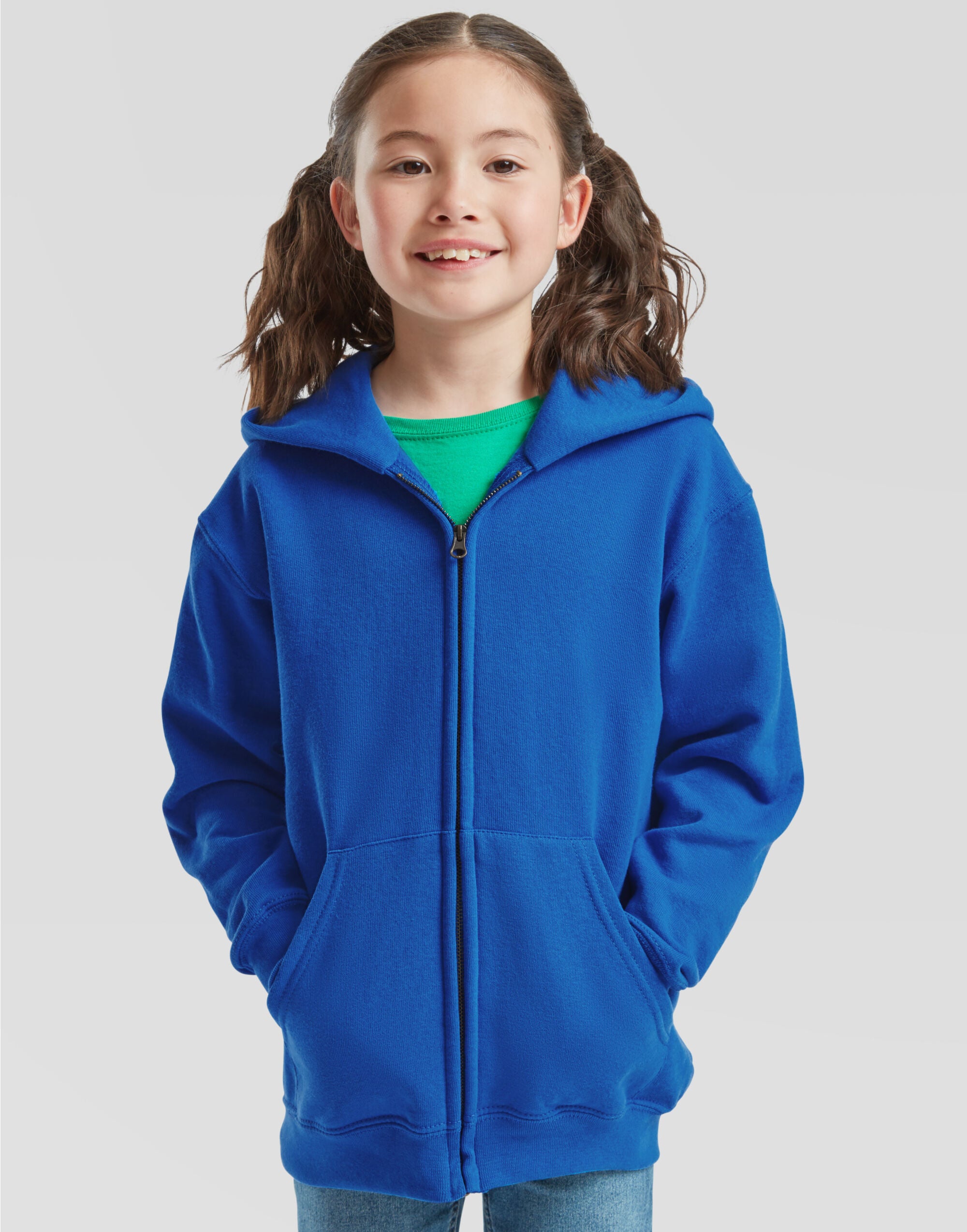 Fruit of the Loom Kids Classic Hooded Sweat Jacket 62045 - - Customisable Jackets