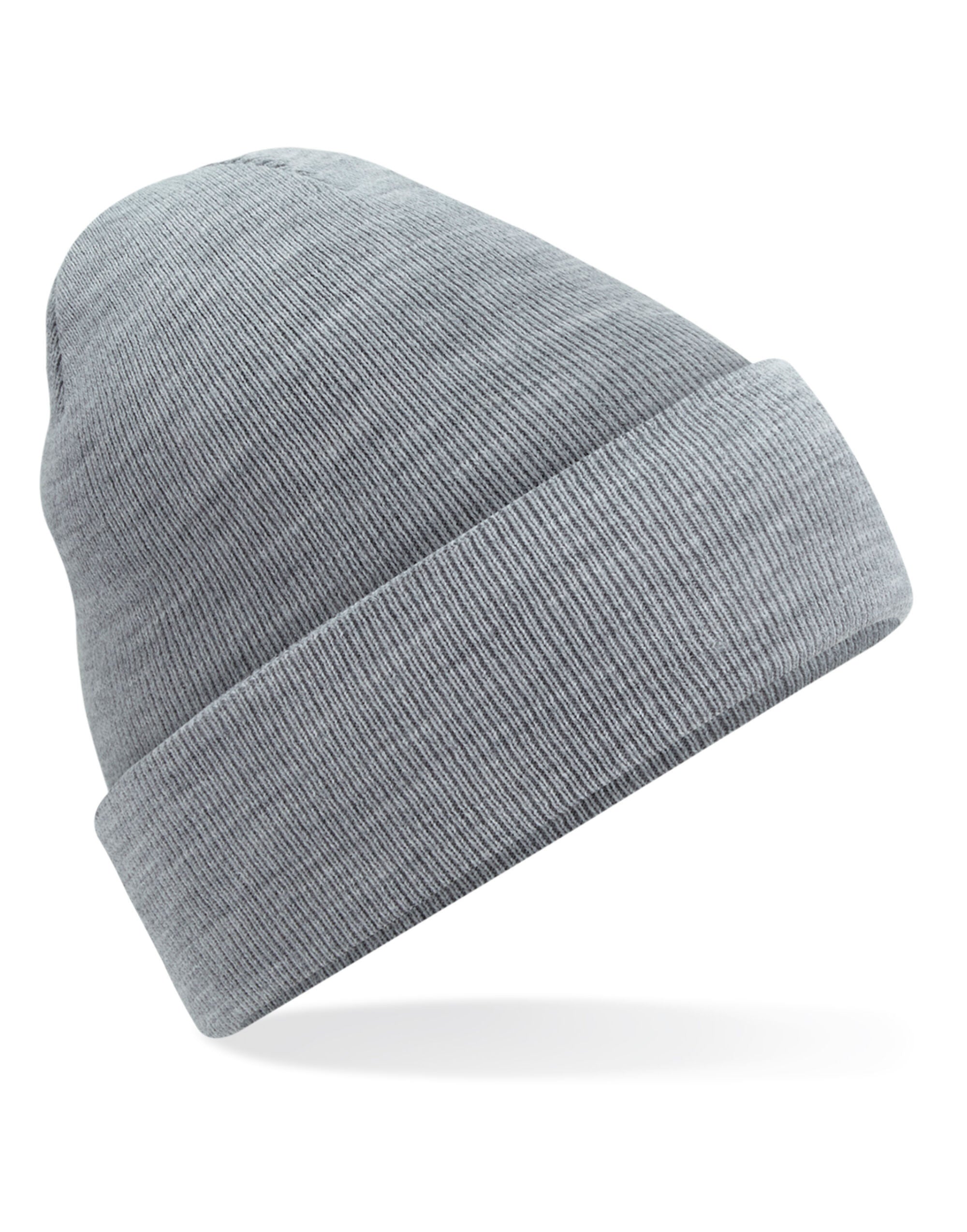 Beechfield Original Cuffed Beanie B45 - Ash Grey O S - Customisable Beanies