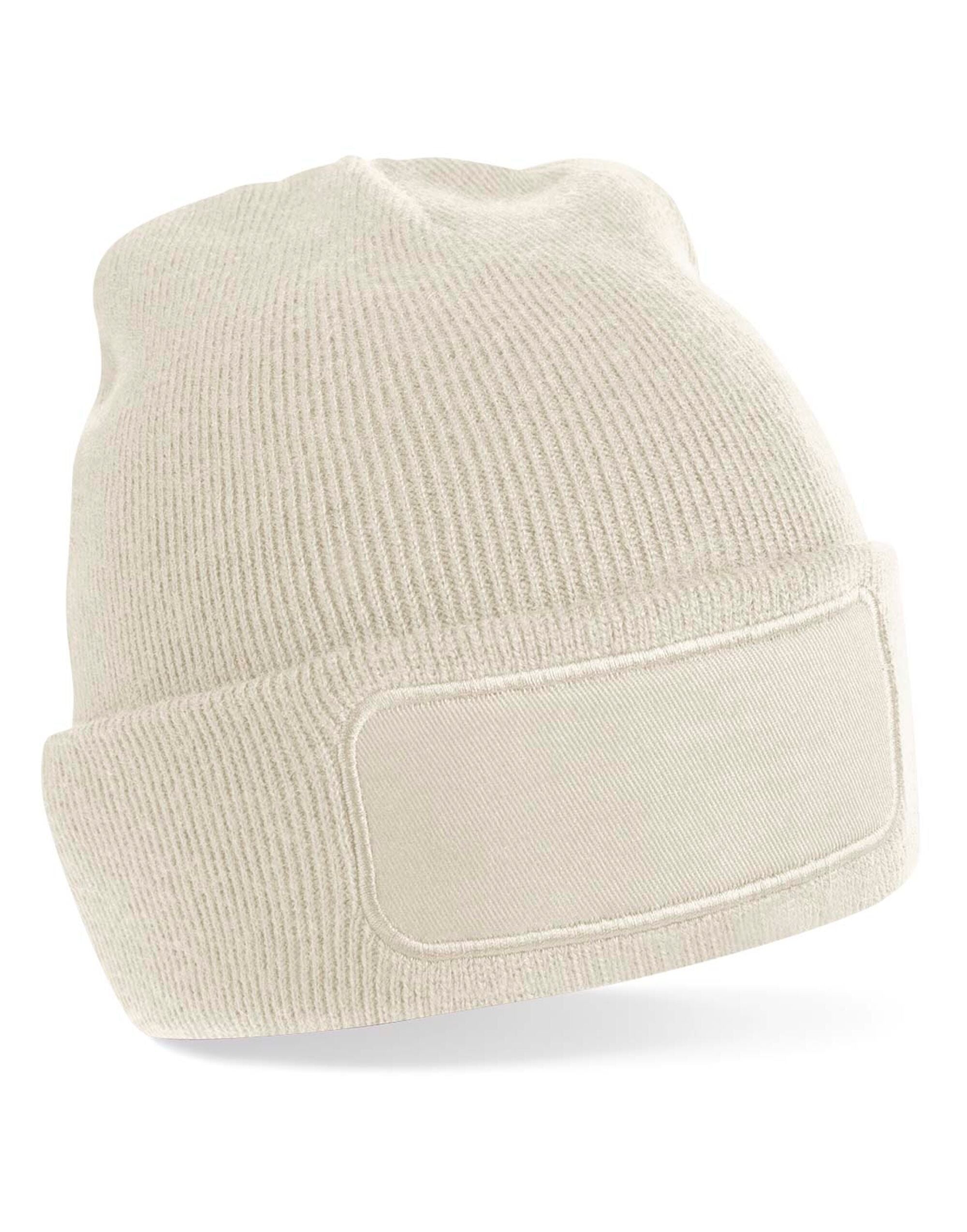 Beechfield Original Patch Beanie B445 - Almond O S - Customisable Beanies