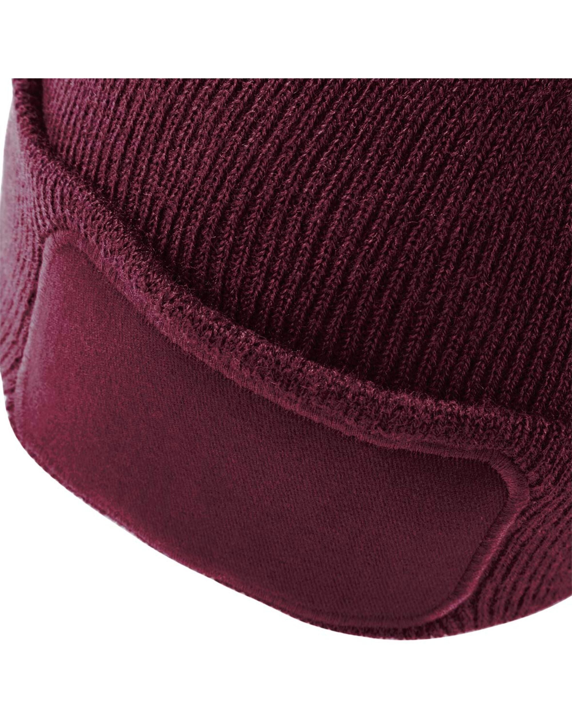 Beechfield Original Patch Beanie B445 - Burgundy O S - Customisable Beanies