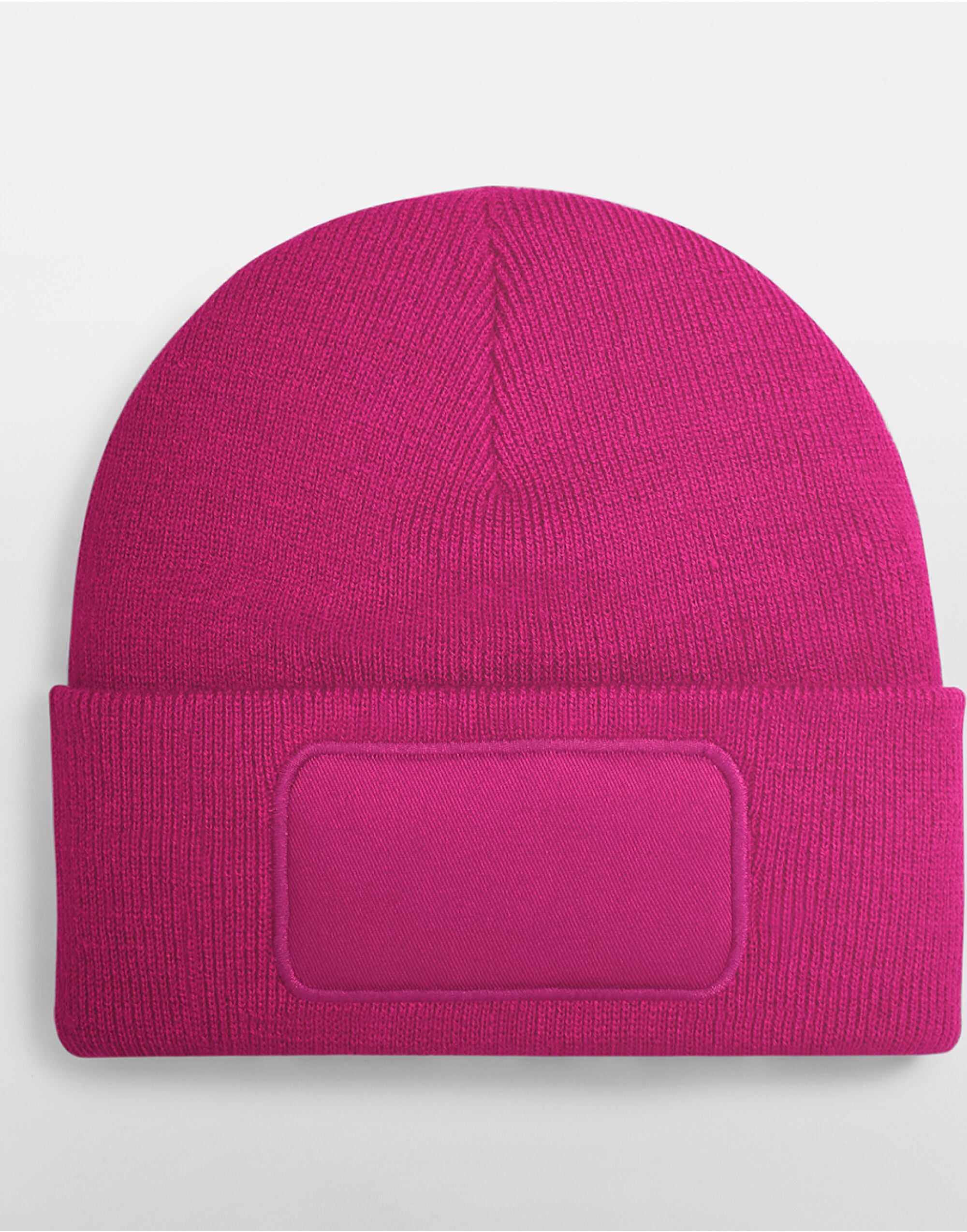 Beechfield Original Patch Beanie B445 - Fuchsia O S - Customisable Beanies