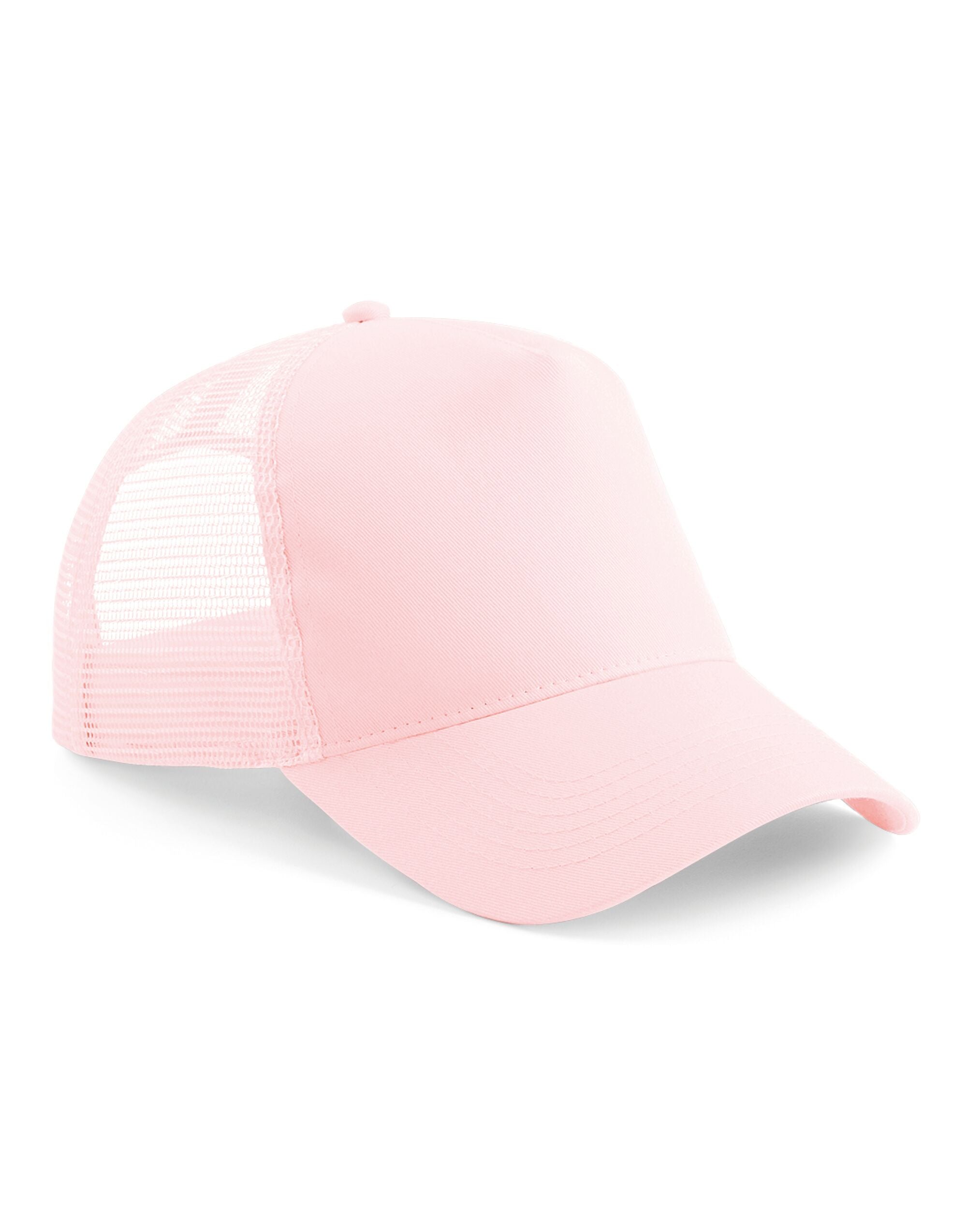 Beechfield Snapback Trucker B640 - Pastel Pink Pastel Pink O S - Customisable Caps