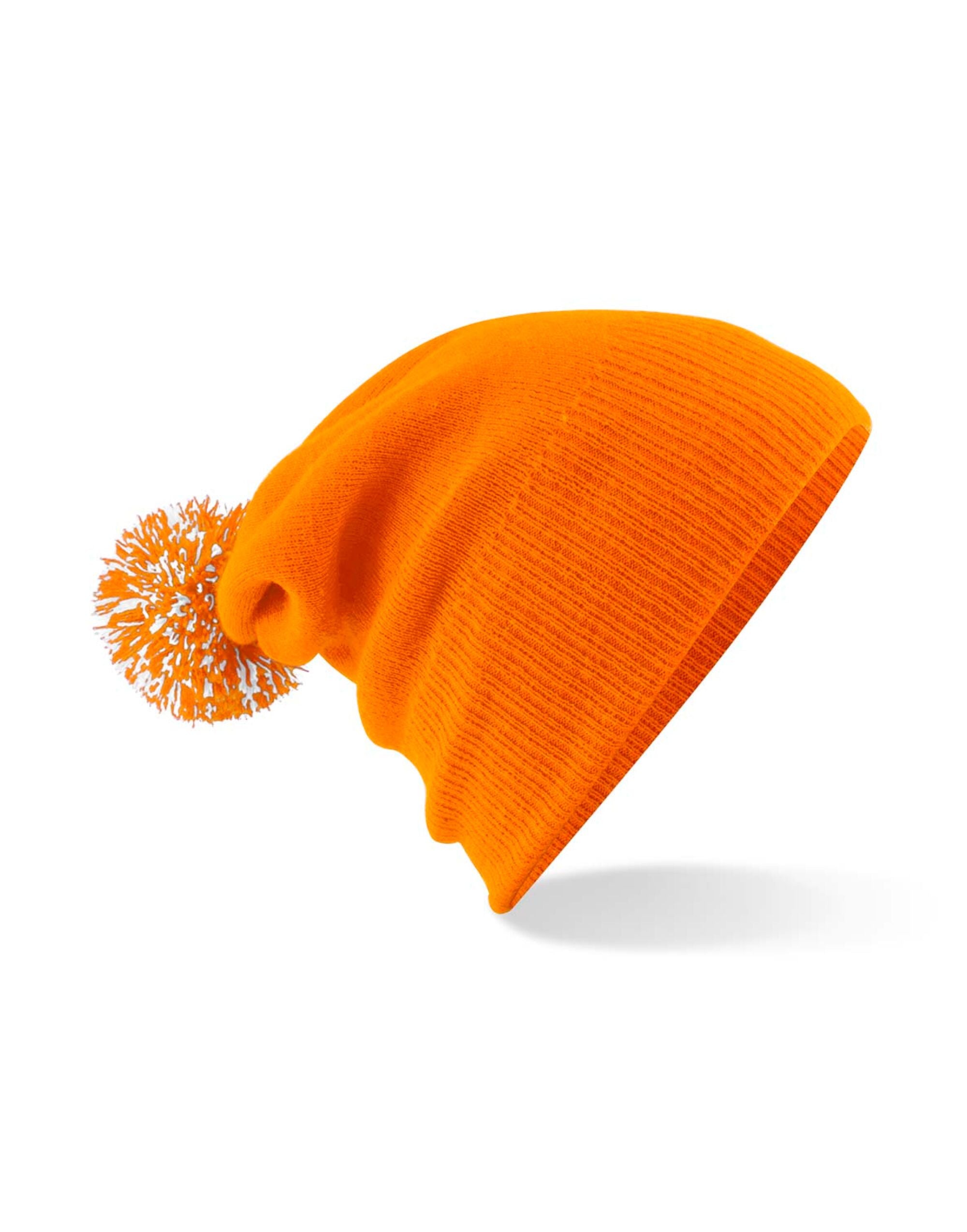 Beechfield Snowstar® Beanie B450 - Orange White O S - Customisable Beanies