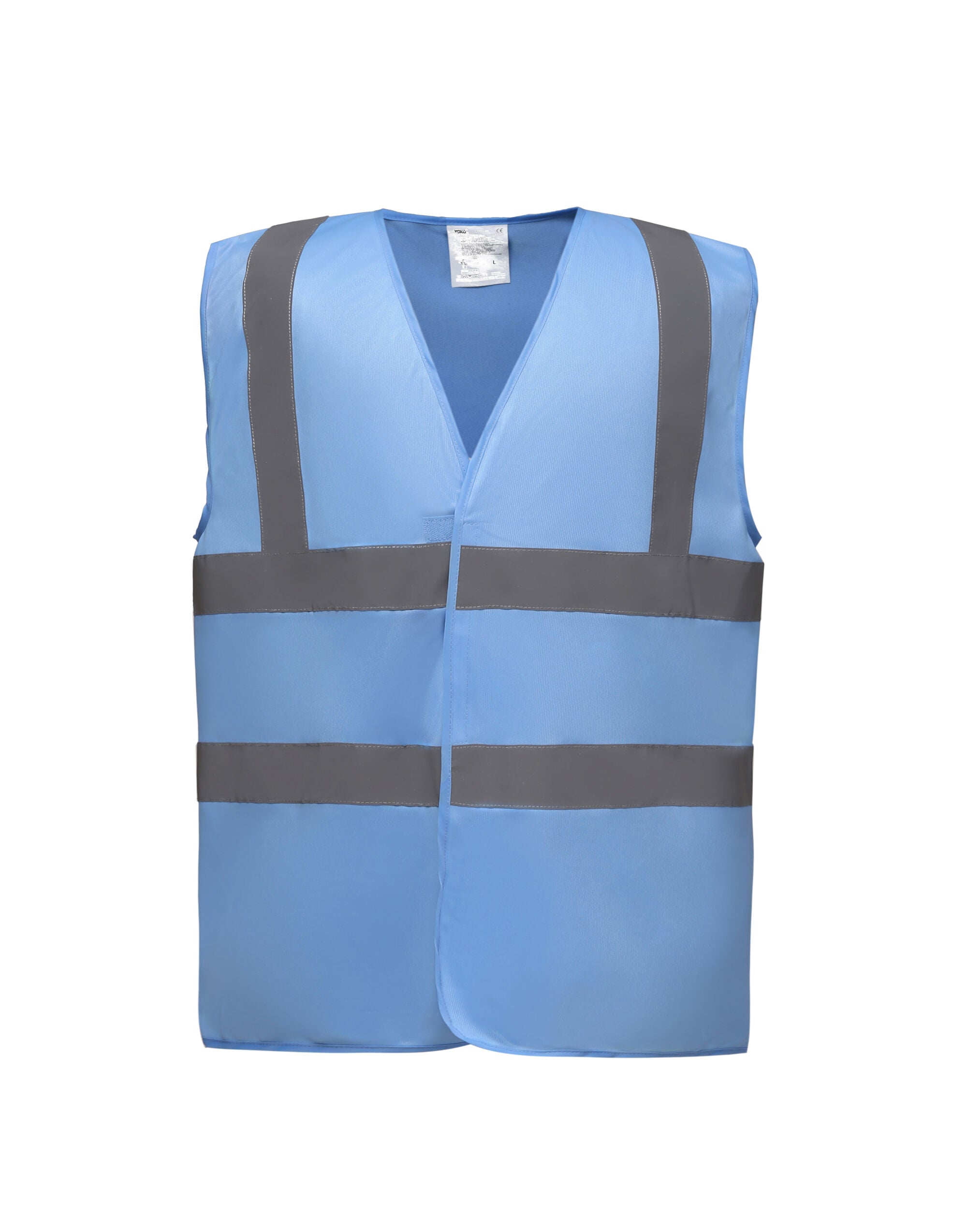 Yoko Enhanced Vis Waistcoat hvw100ev - Sky Blue - Customisable HV Vest