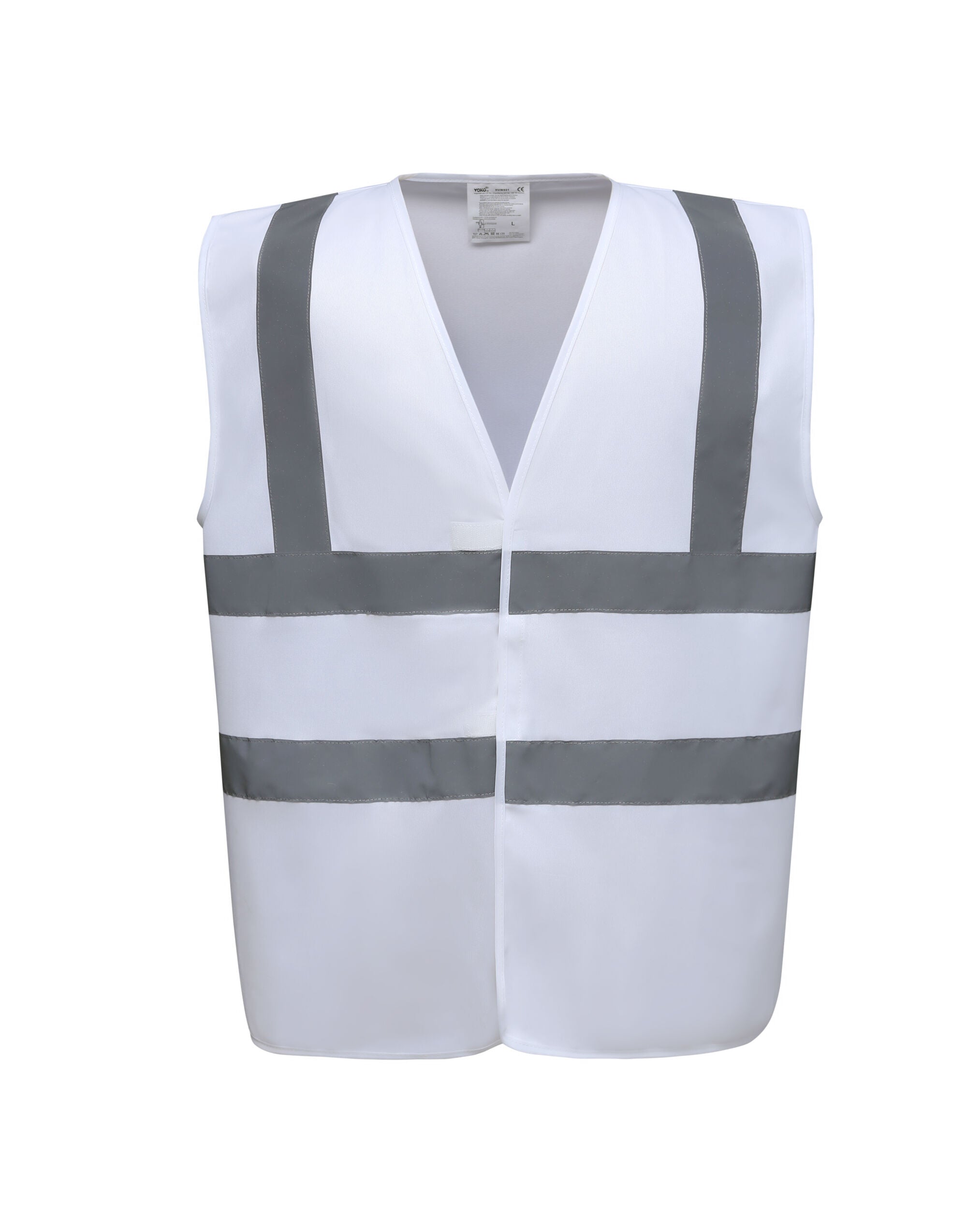 Yoko Enhanced Vis Waistcoat hvw100ev - White - Customisable HV Vest