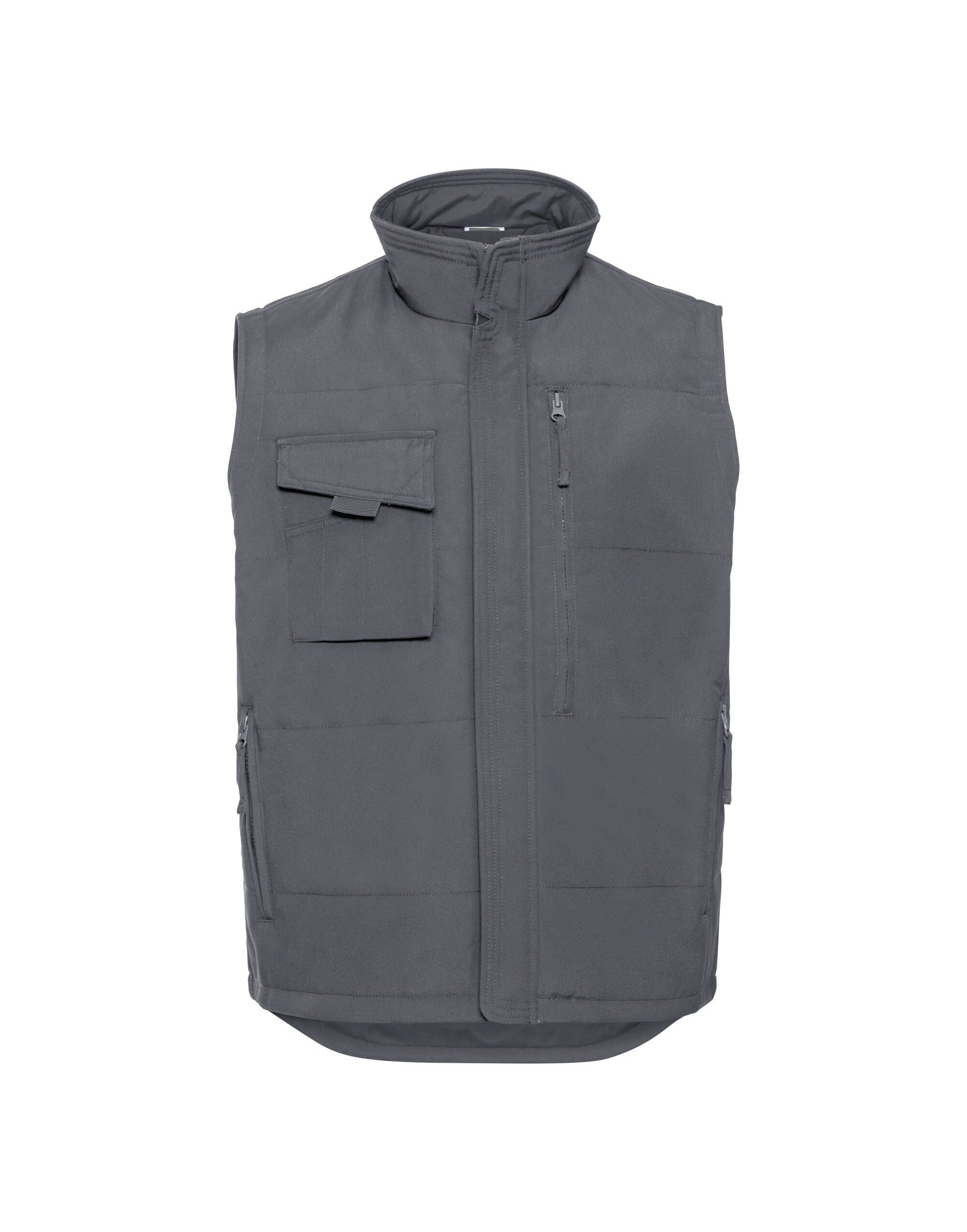 Russell Collection Russell Heavy Duty Workwear Gilet 014m - Convoy Grey - Customisable Gilets & Body Warmers