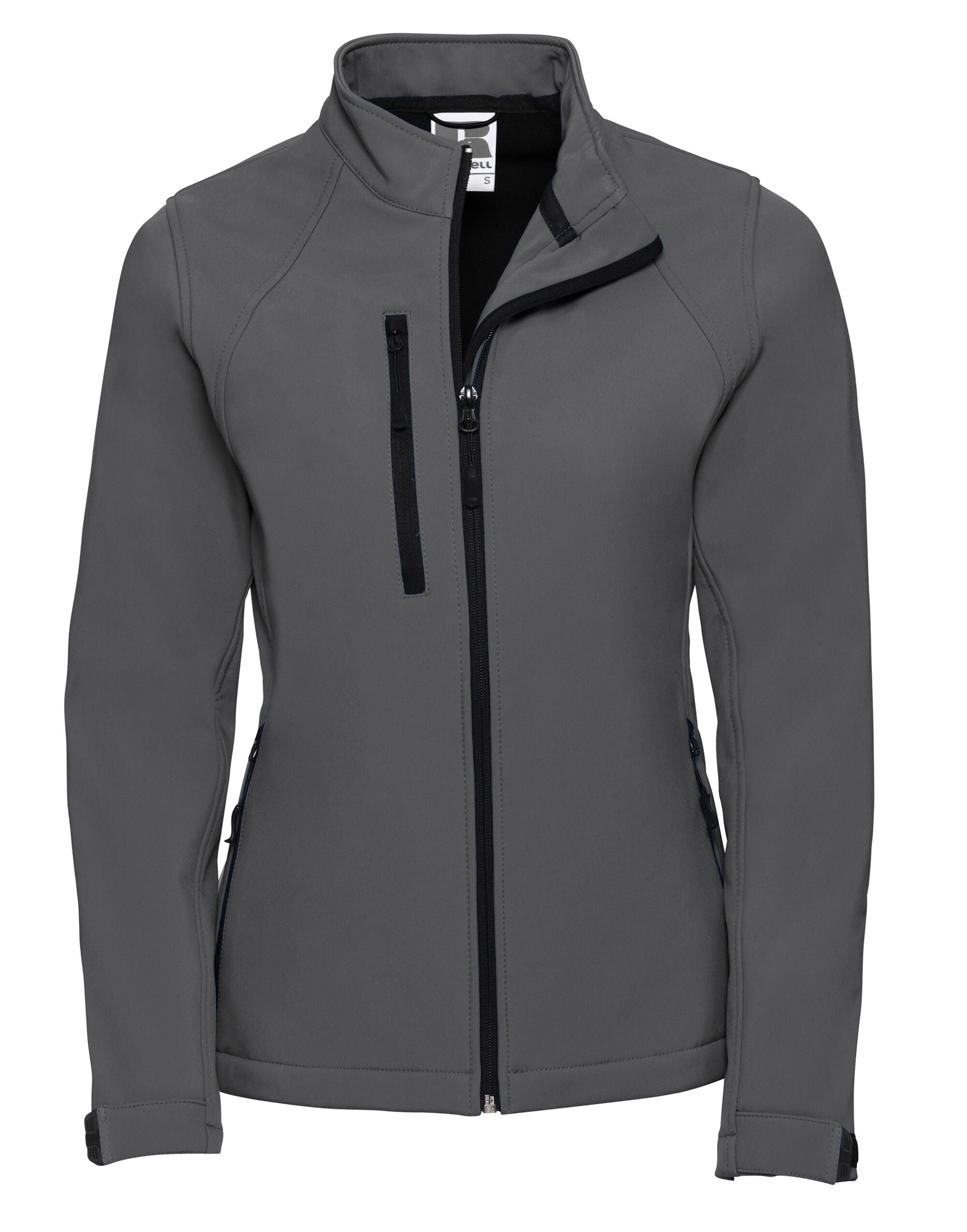 Russell Collection Russell Ladies Softshell Jacket 140F - Titanium - Customisable Softshell Jacket
