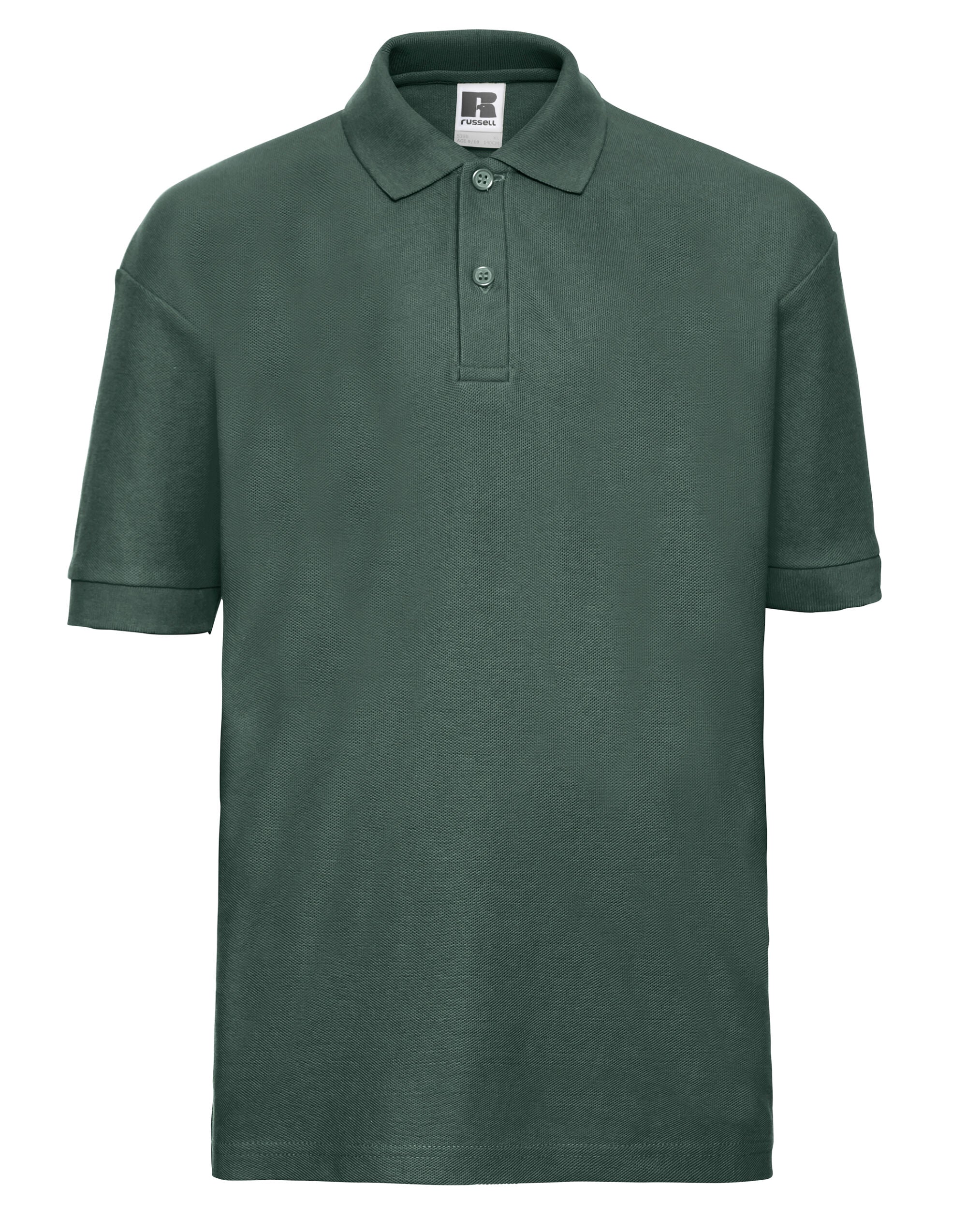 Russell Collection Russell Kids Classic Polo 539B - Bottle Green - Customisable Polos