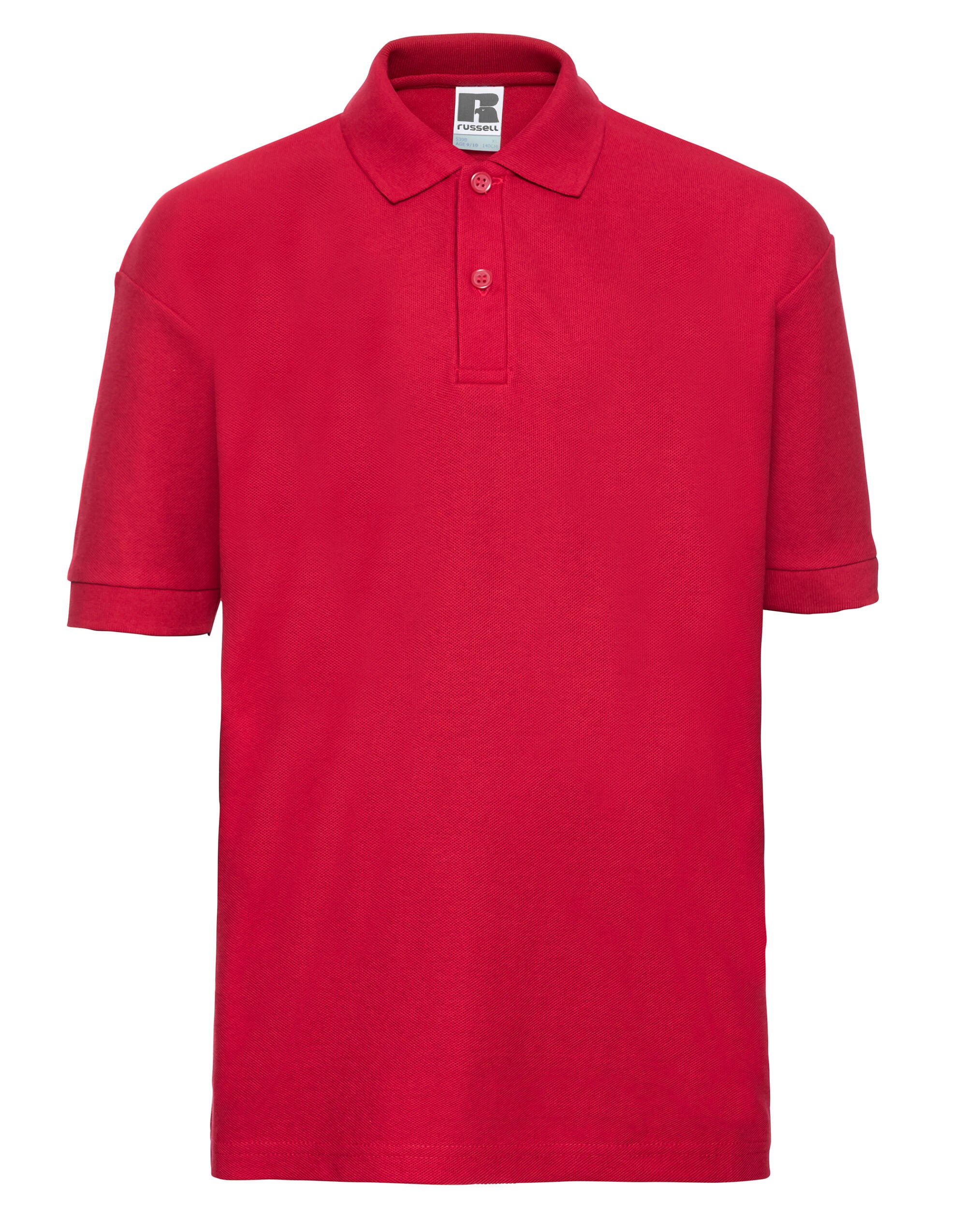 Russell Collection Russell Kids Classic Polo 539B - Classic Red - Customisable Polos