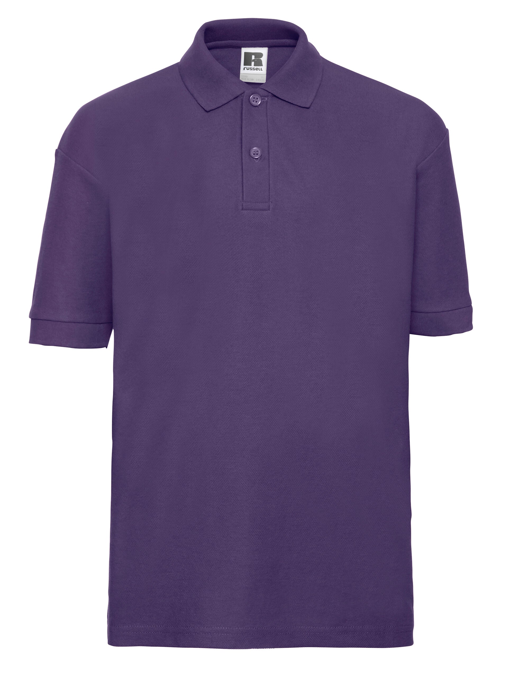 Russell Collection Russell Kids Classic Polo 539B - Purple - Customisable Polos