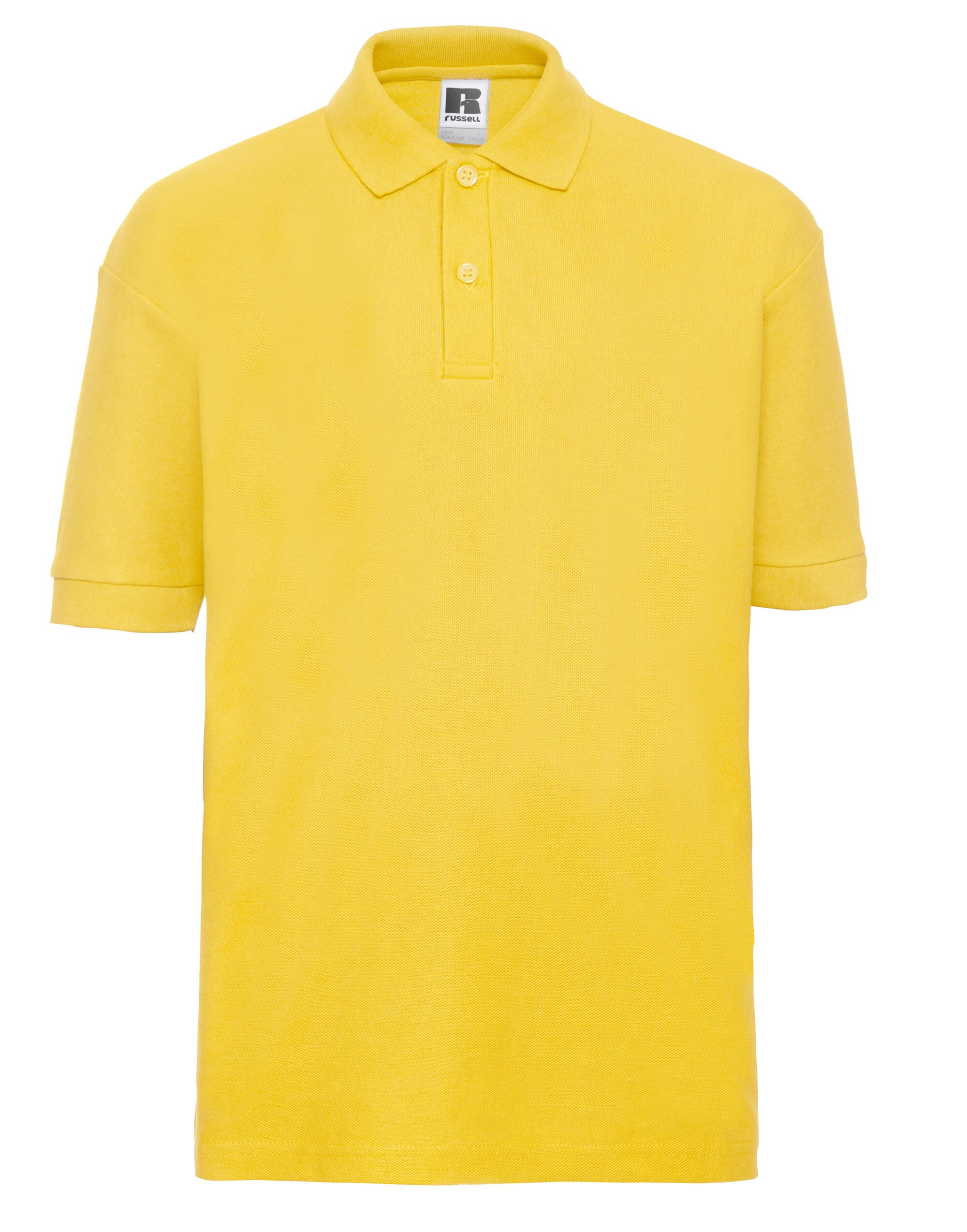 Russell Collection Russell Kids Classic Polo 539B - Yellow - Customisable Polos
