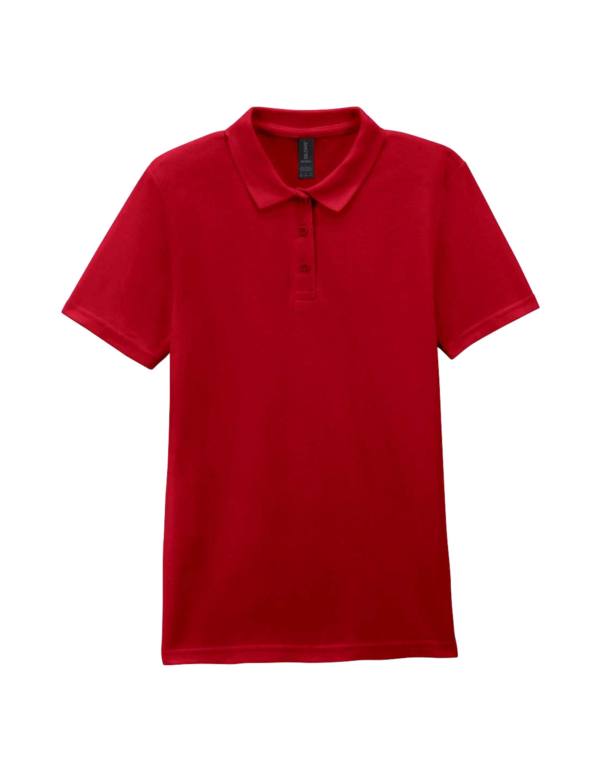 Gildan Sstyle Ladies Double Pique Polo 64800L - Cherry Red - Customisable Polos