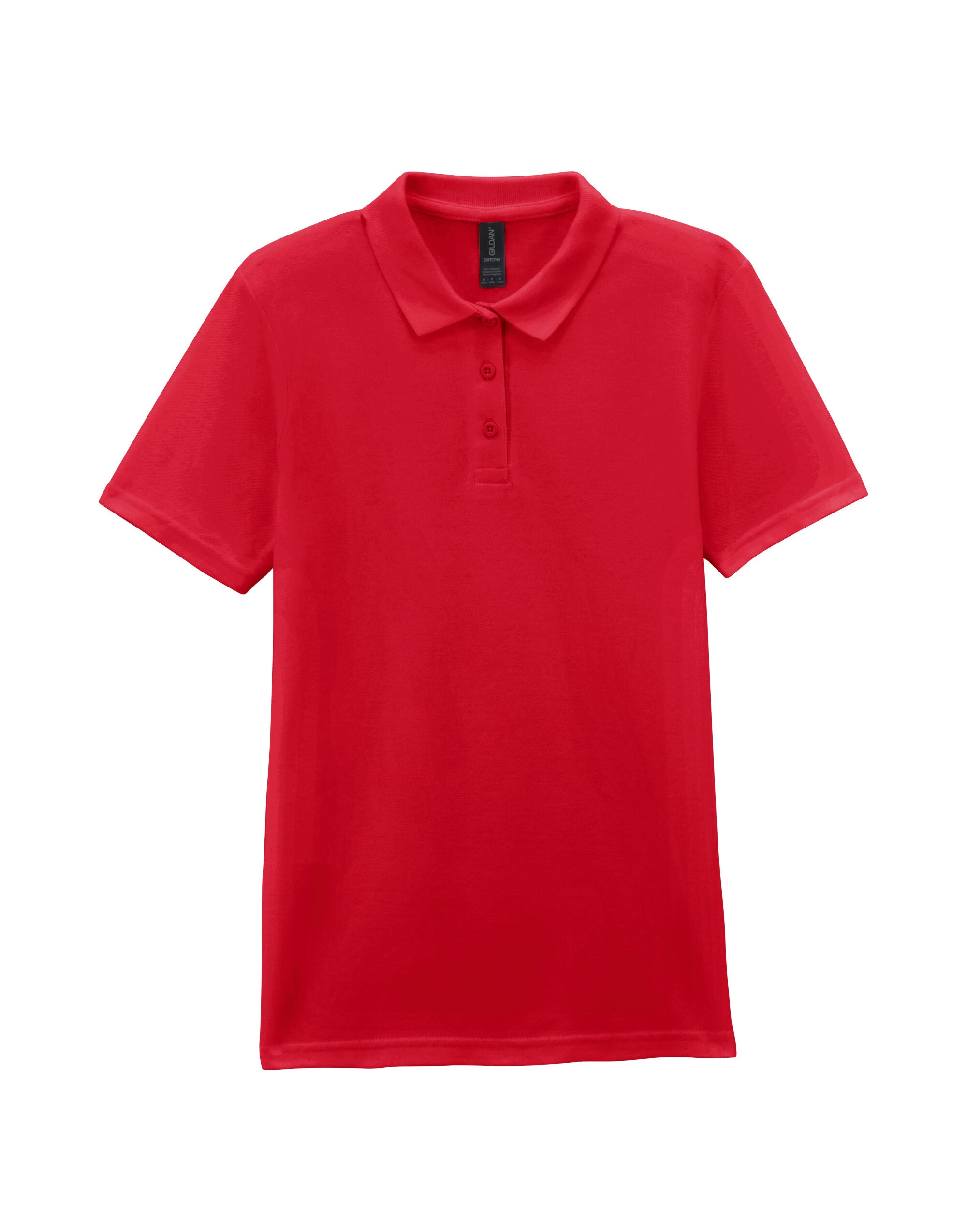 Gildan Sstyle Ladies Double Pique Polo 64800L - Red - Customisable Polos