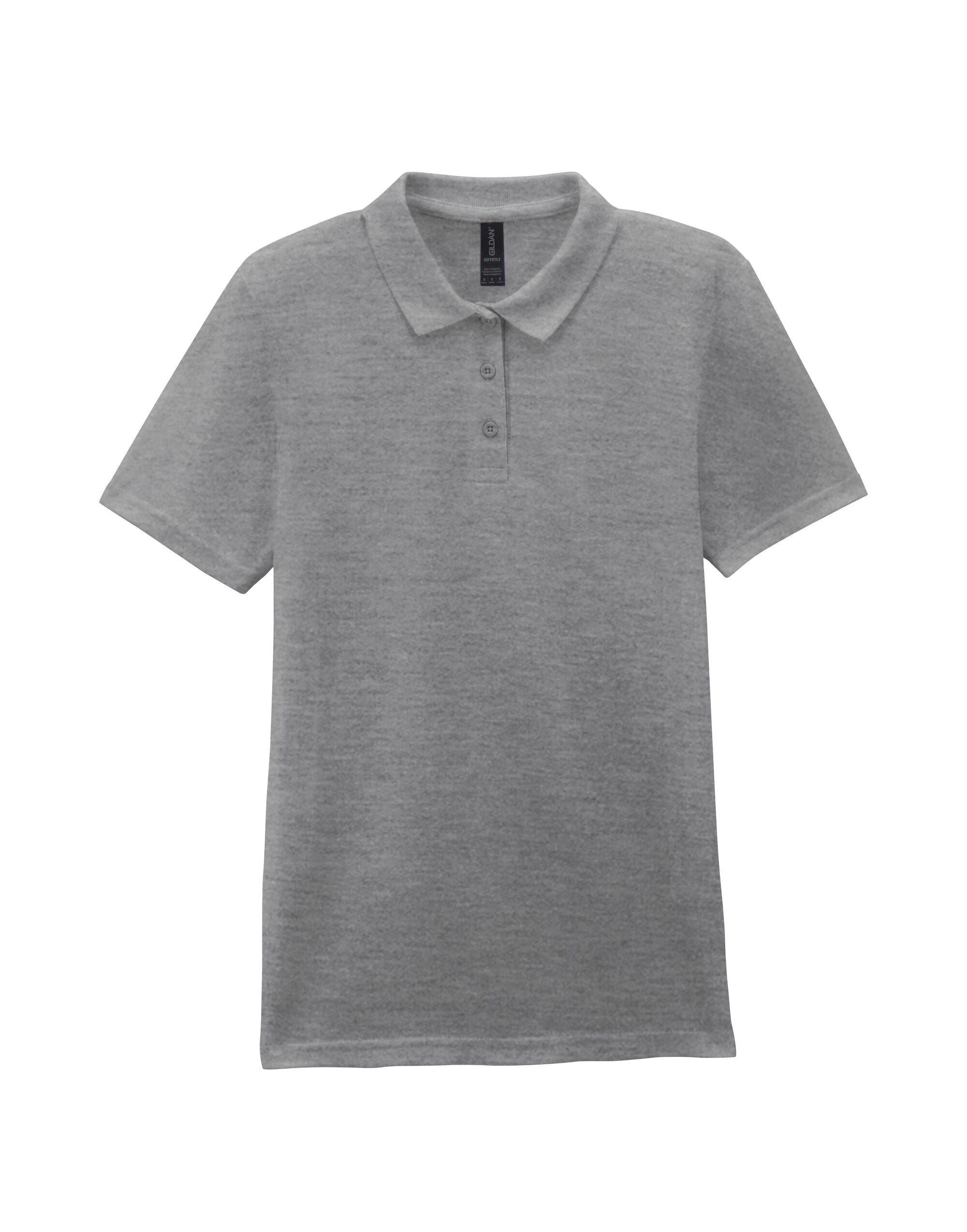 Gildan Sstyle Ladies Double Pique Polo 64800L - Sport Grey (RS) - Customisable Polos
