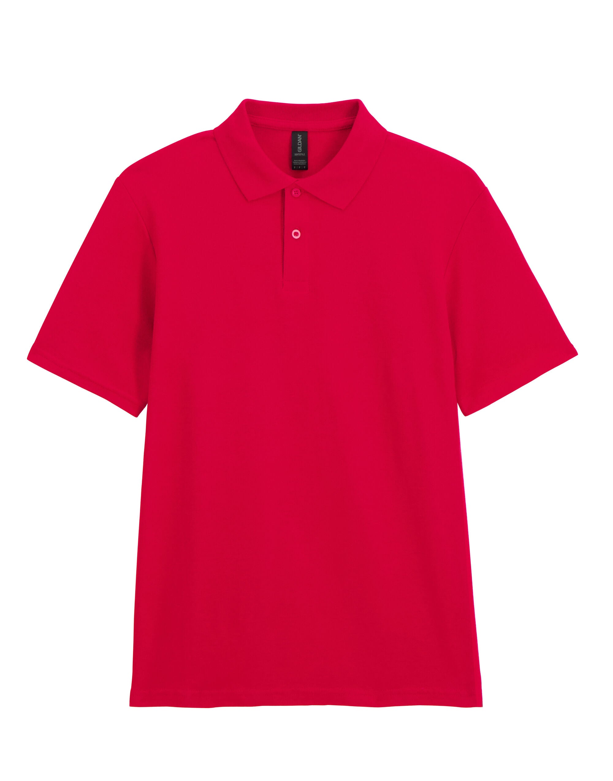 Gildan Softstyle Adult Double Pique Polo 64800 - Red - Customisable Polos