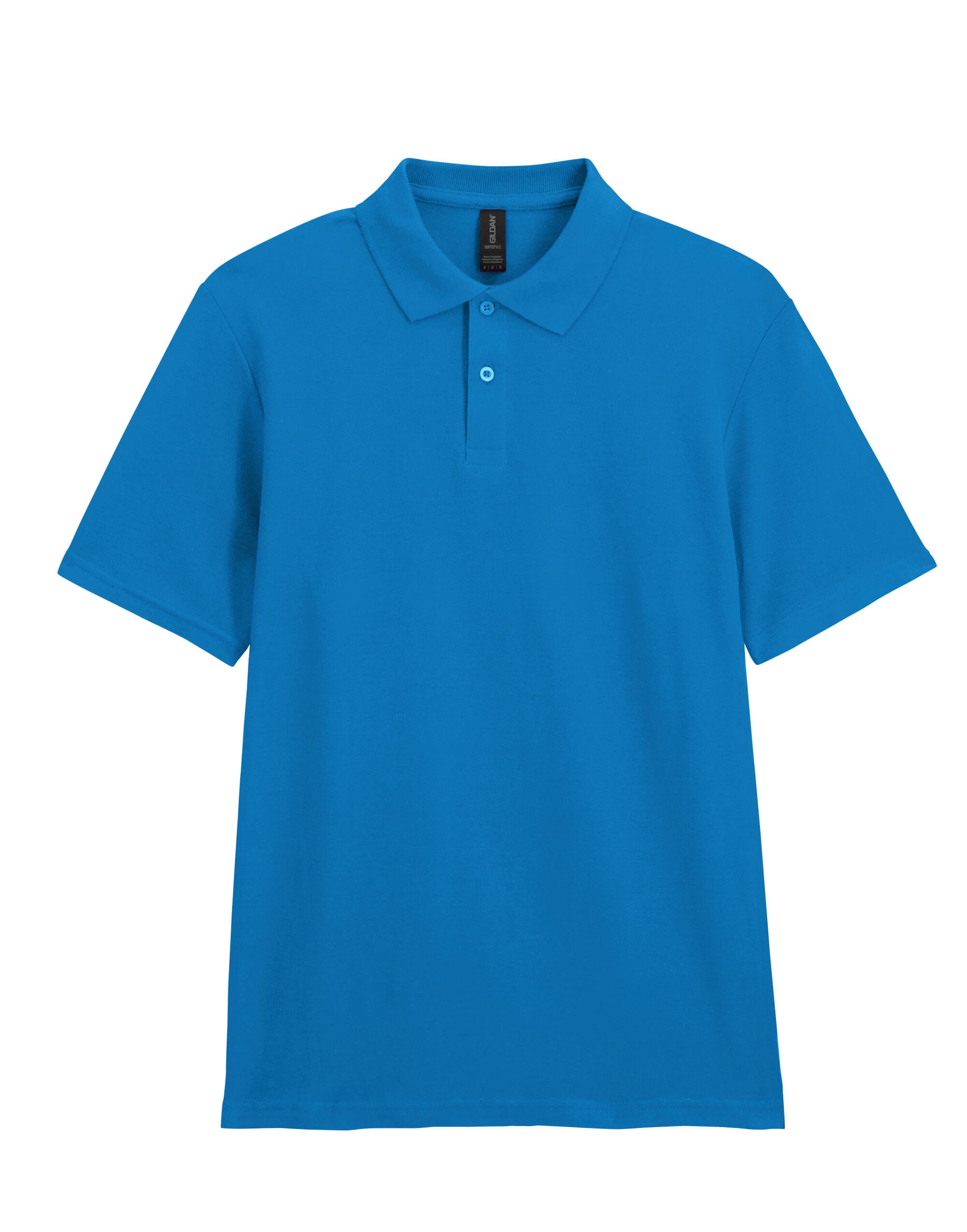 Gildan Softstyle Adult Double Pique Polo 64800 - Sapphire - Customisable Polos