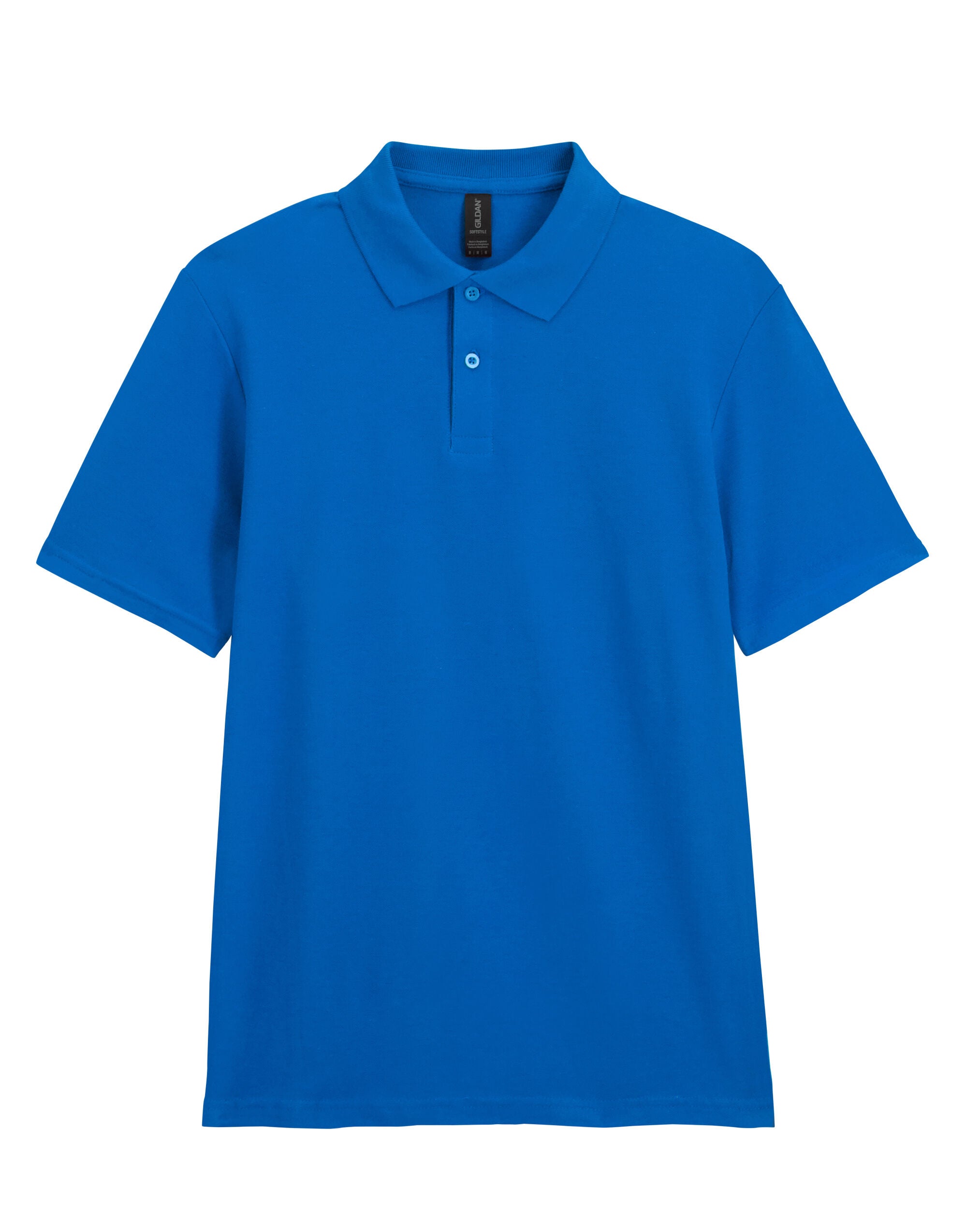 Gildan Softstyle Adult Double Pique Polo 64800 - Royal - Customisable Polos
