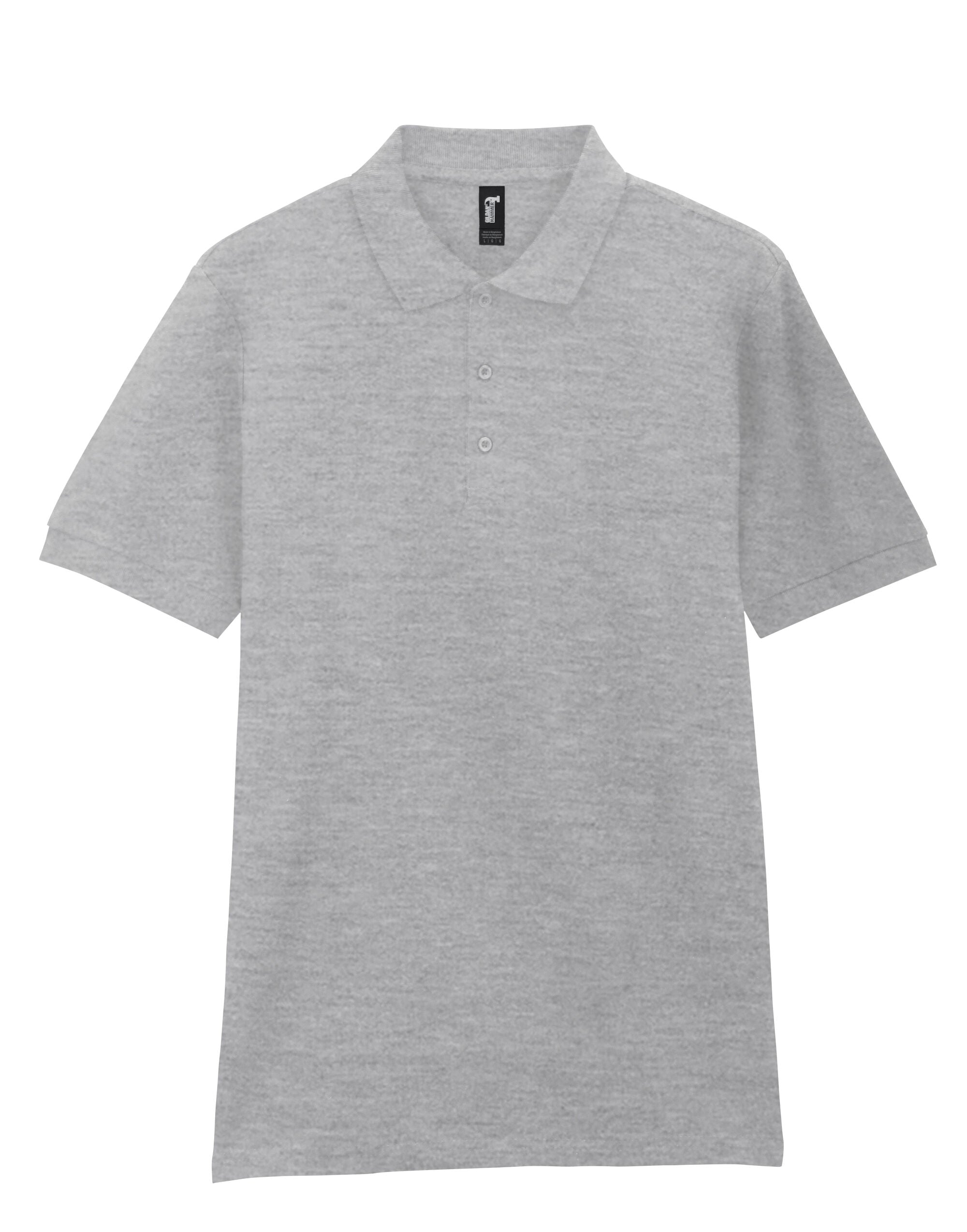 Gildan Premium Cotton Adult Pique Polo - 85800 - Sport Grey (RS) - Customisable Polos