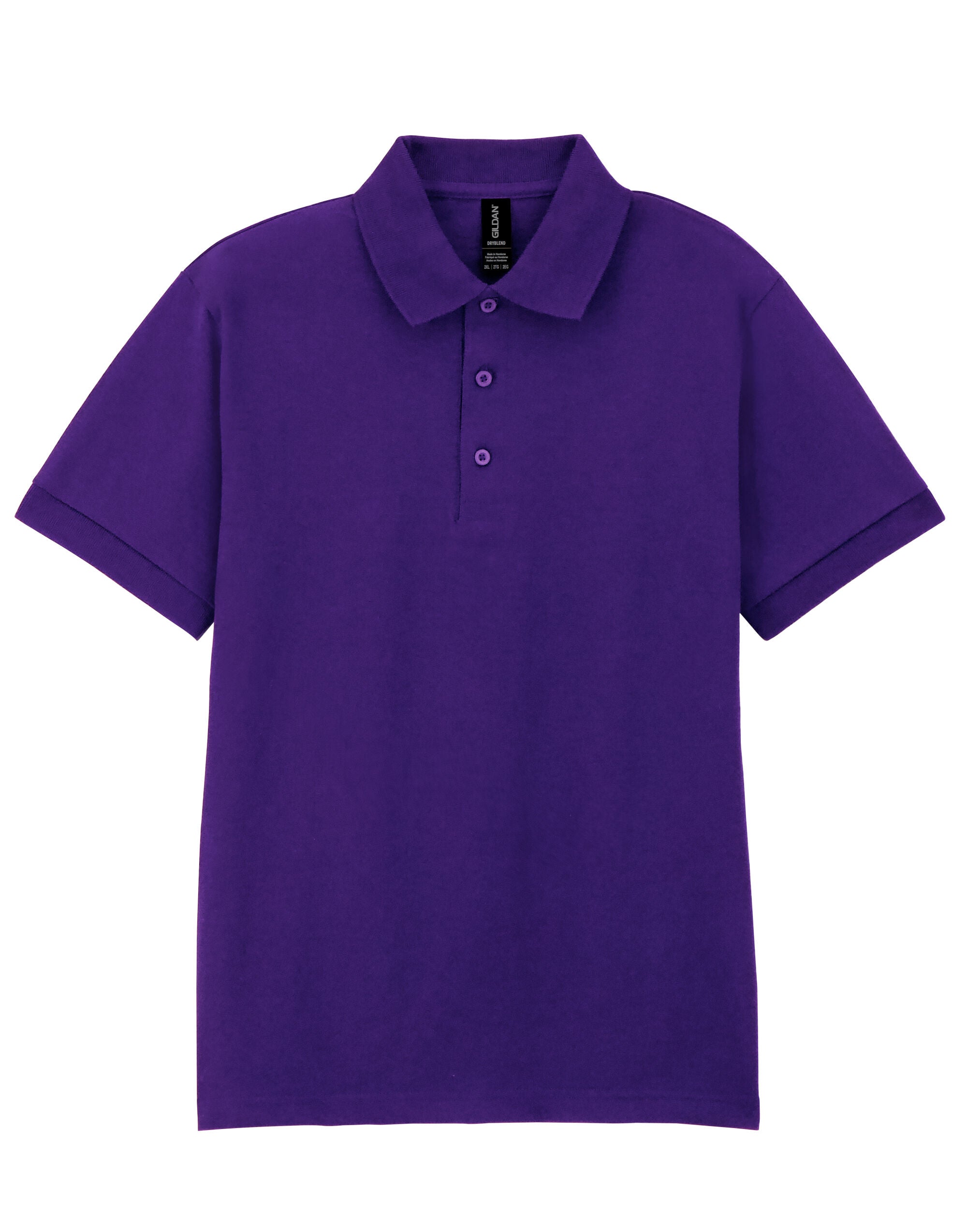 Gildan Adult Jersey Polo DryBlend - Purple - Customisable Polos
