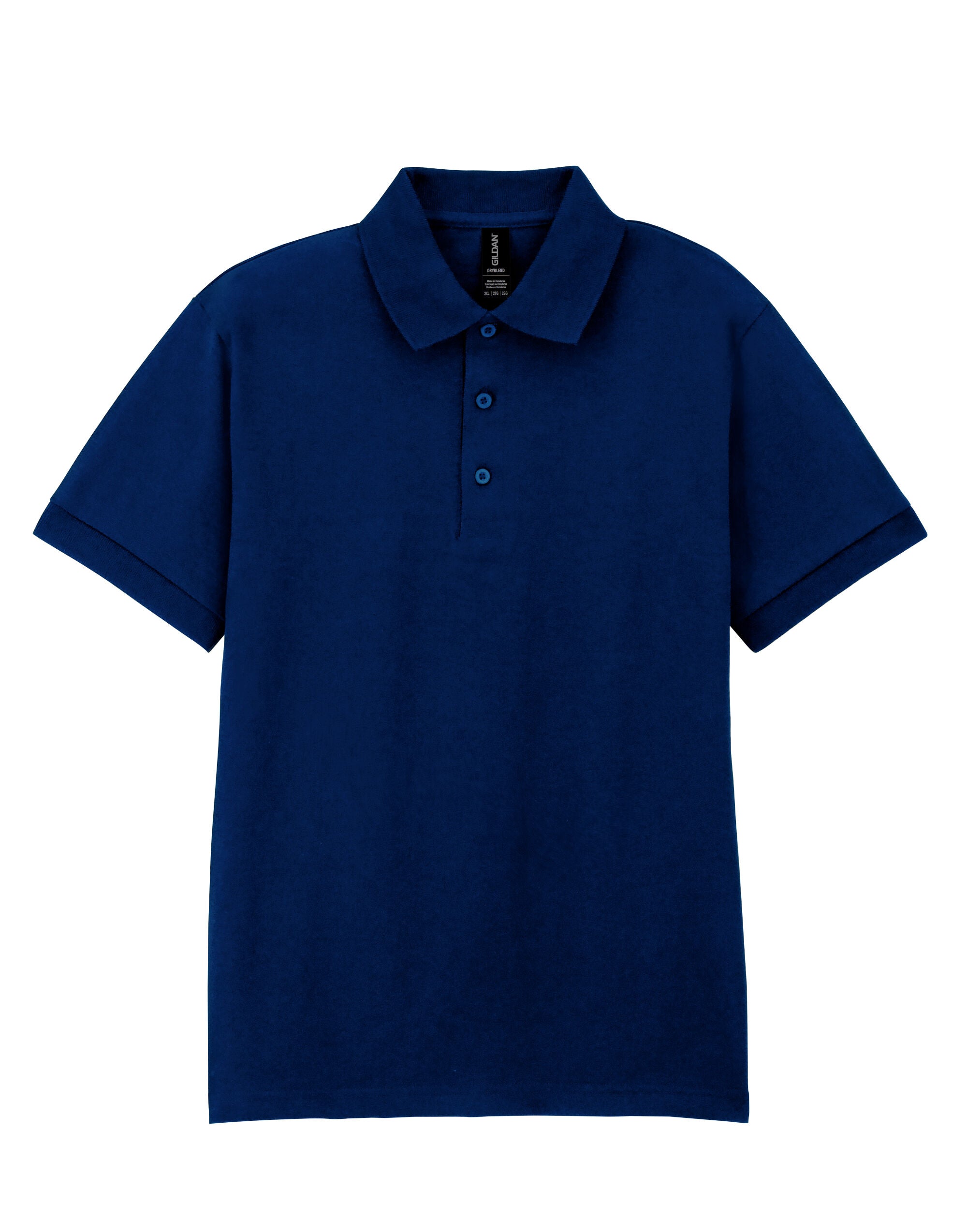 Gildan Adult Jersey Polo DryBlend - Navy Blue - Customisable Polos