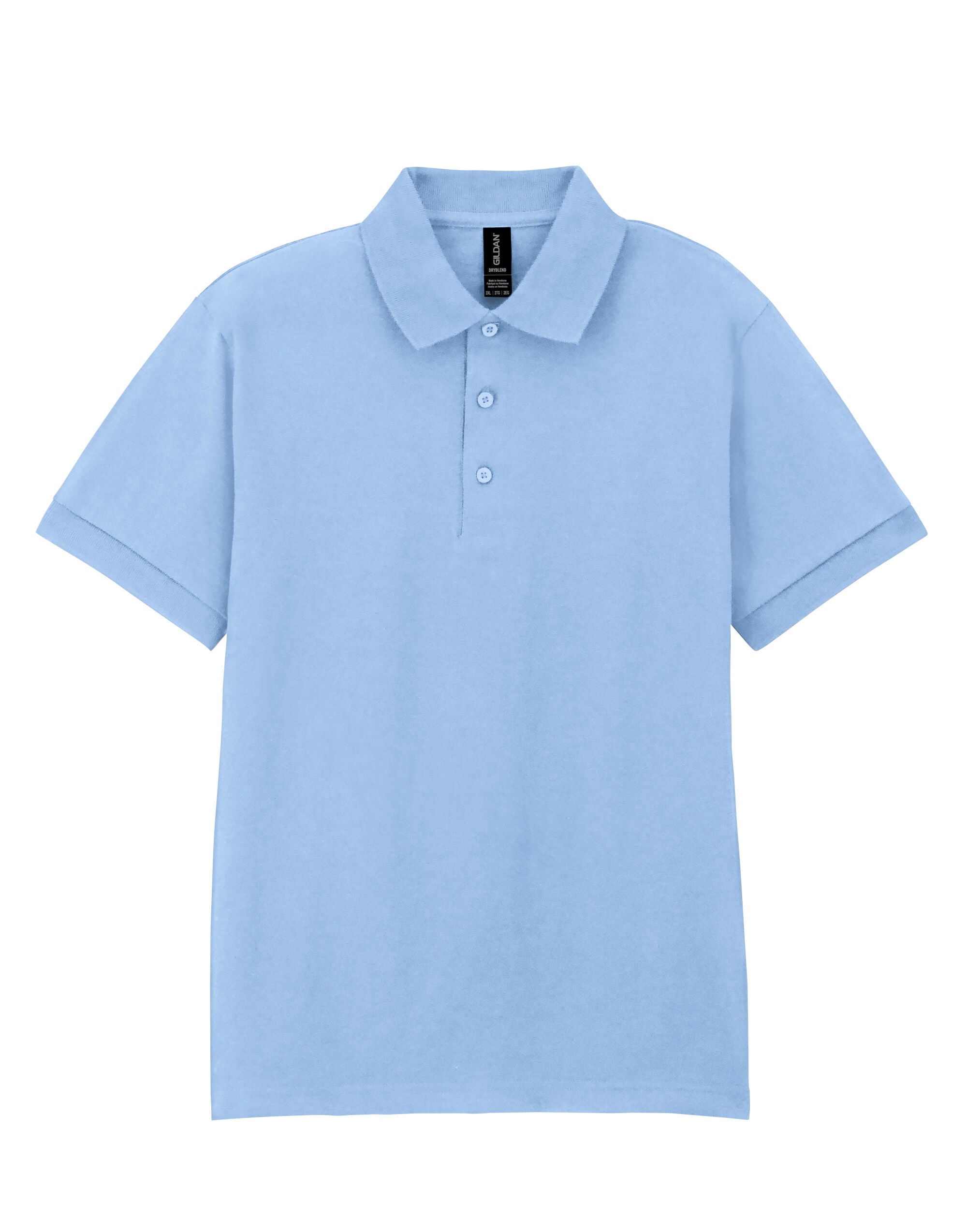 Gildan Adult Jersey Polo DryBlend - Light Blue - Customisable Polos