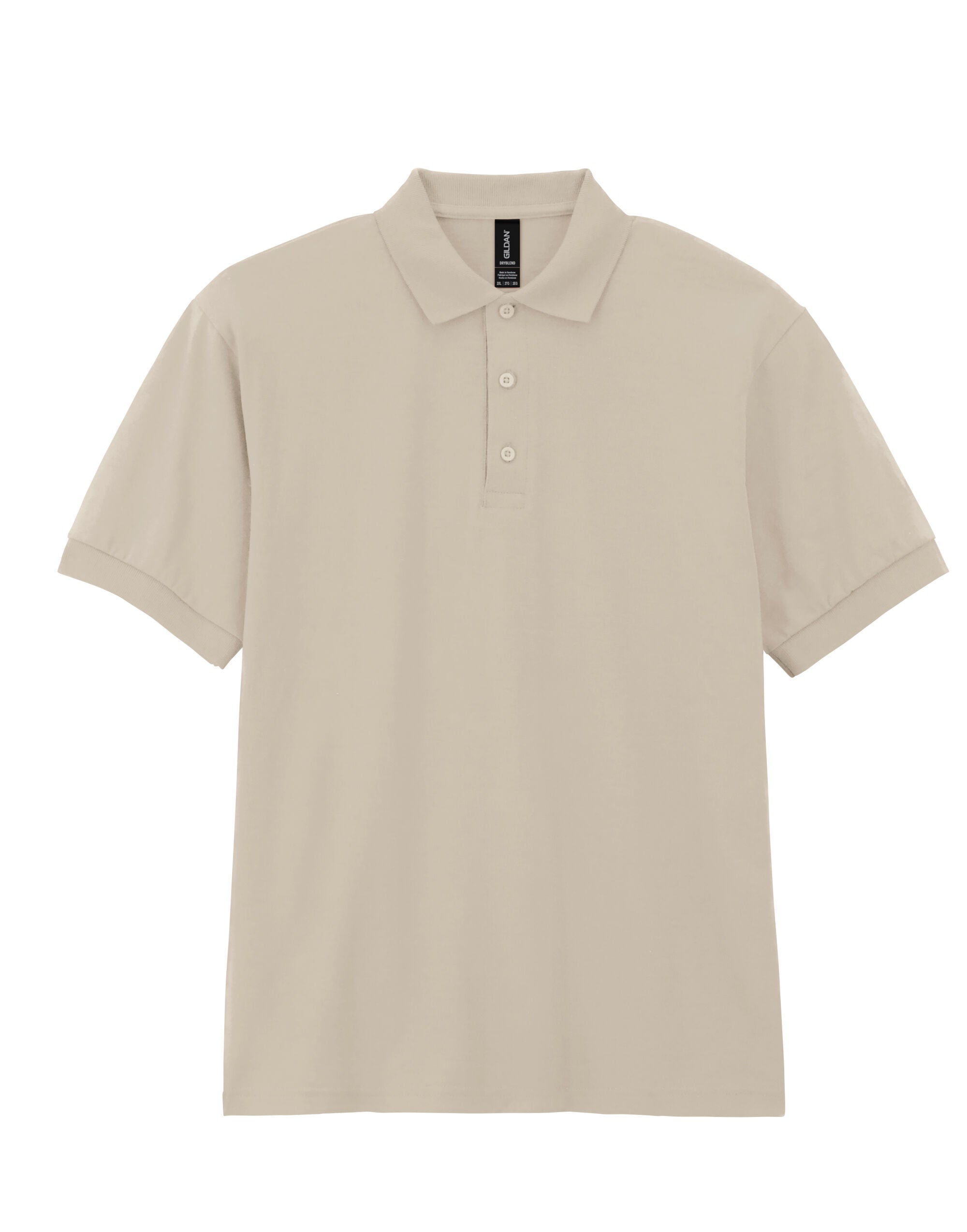 Gildan Adult Jersey Polo DryBlend - Sand - Customisable Polos