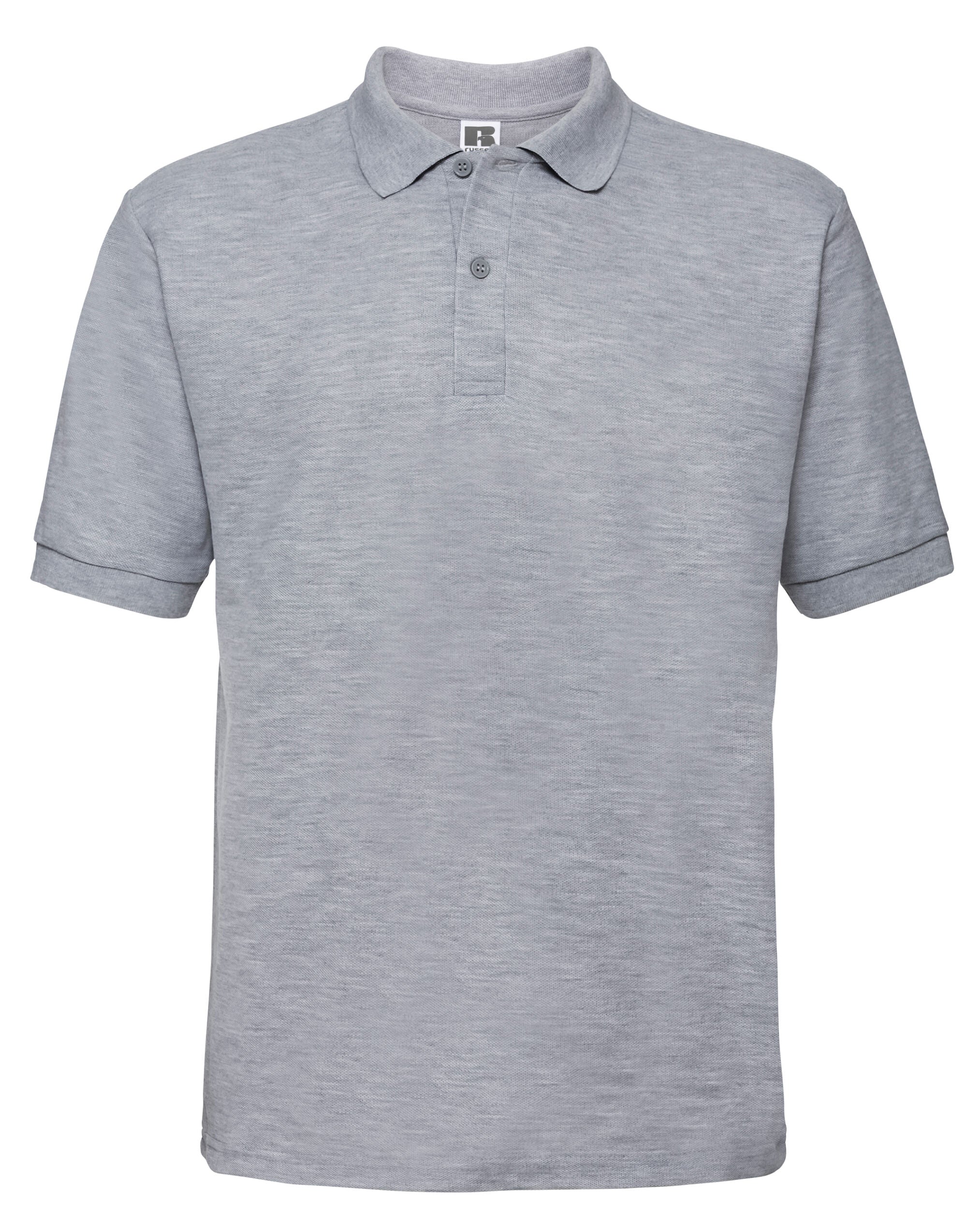 Russell Collection Russell Mens Classic Polycotton Polo 539M - Light Oxford - Customisable Polos