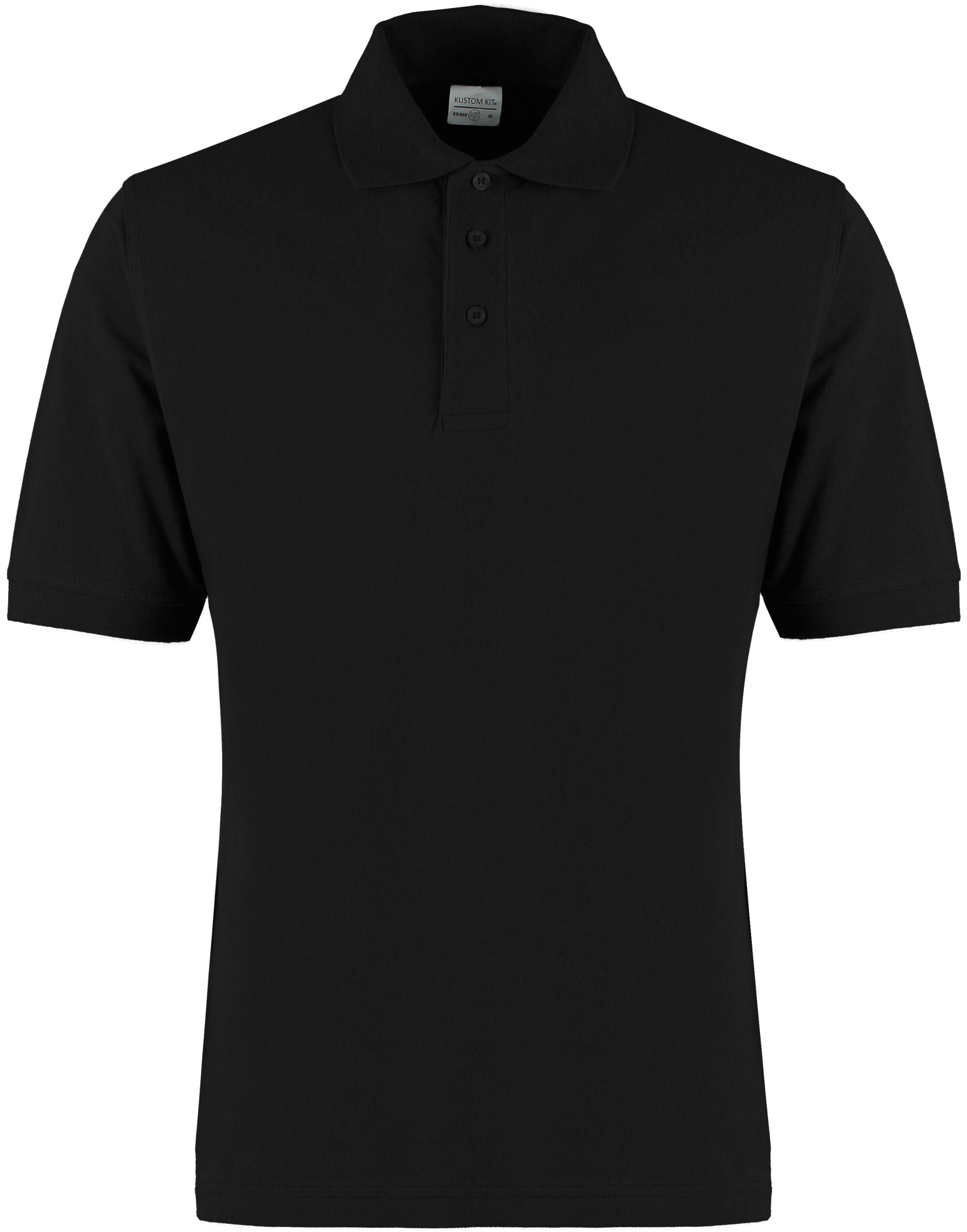 Kustom Kit Cotton Klassic Superwash Polo KK460 - Black - Customisable Polos