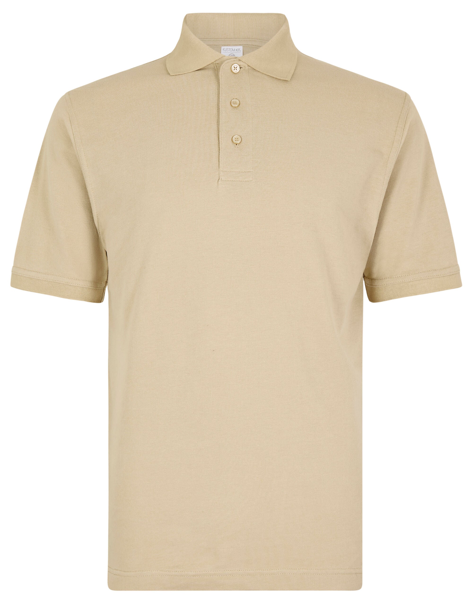 Kustom Kit Cotton Klassic Superwash Polo KK460 - Sand - Customisable Polos