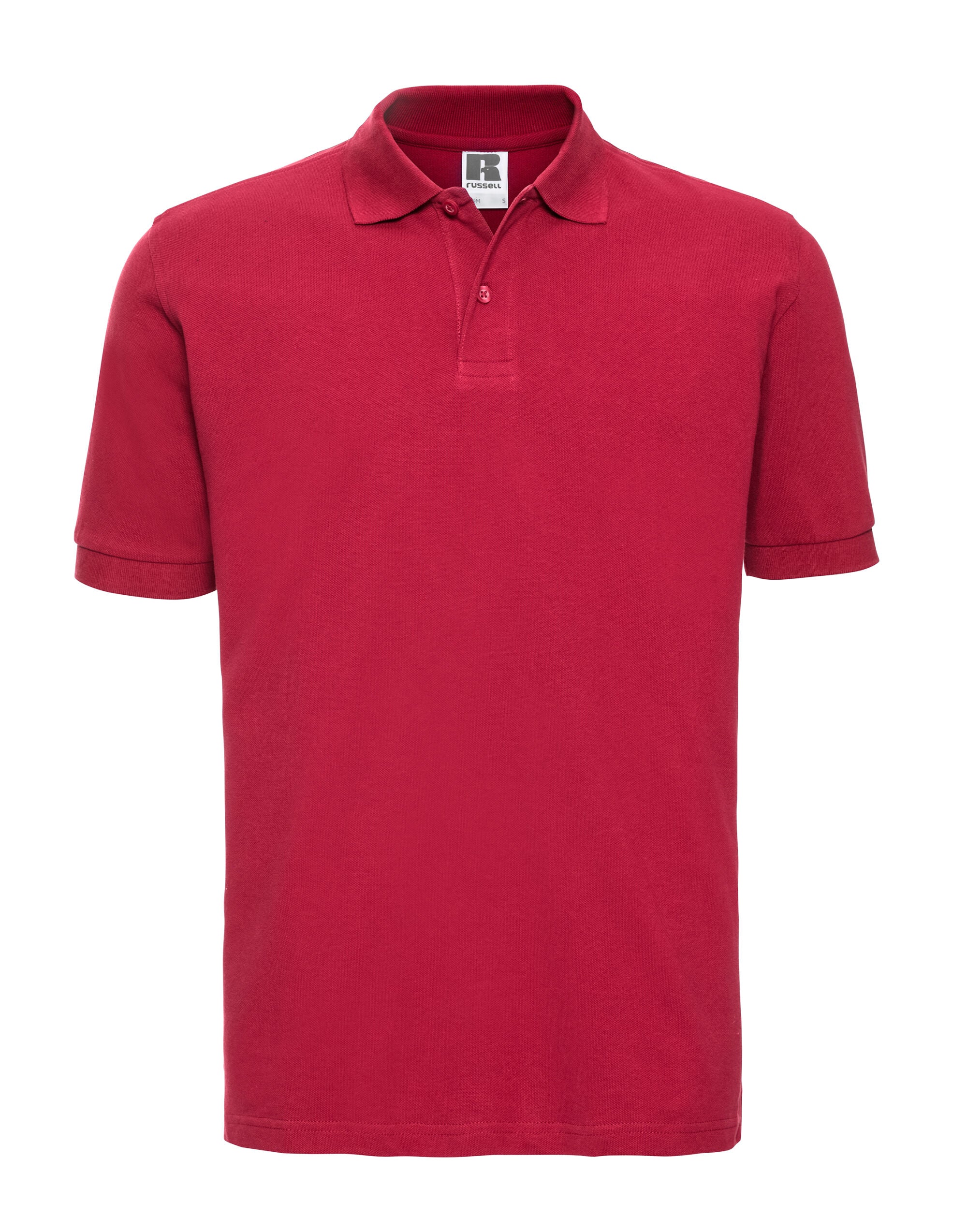 Russell Collection Russell Mens Classic Cotton Polo 569M - Classic Red - Customisable Polos
