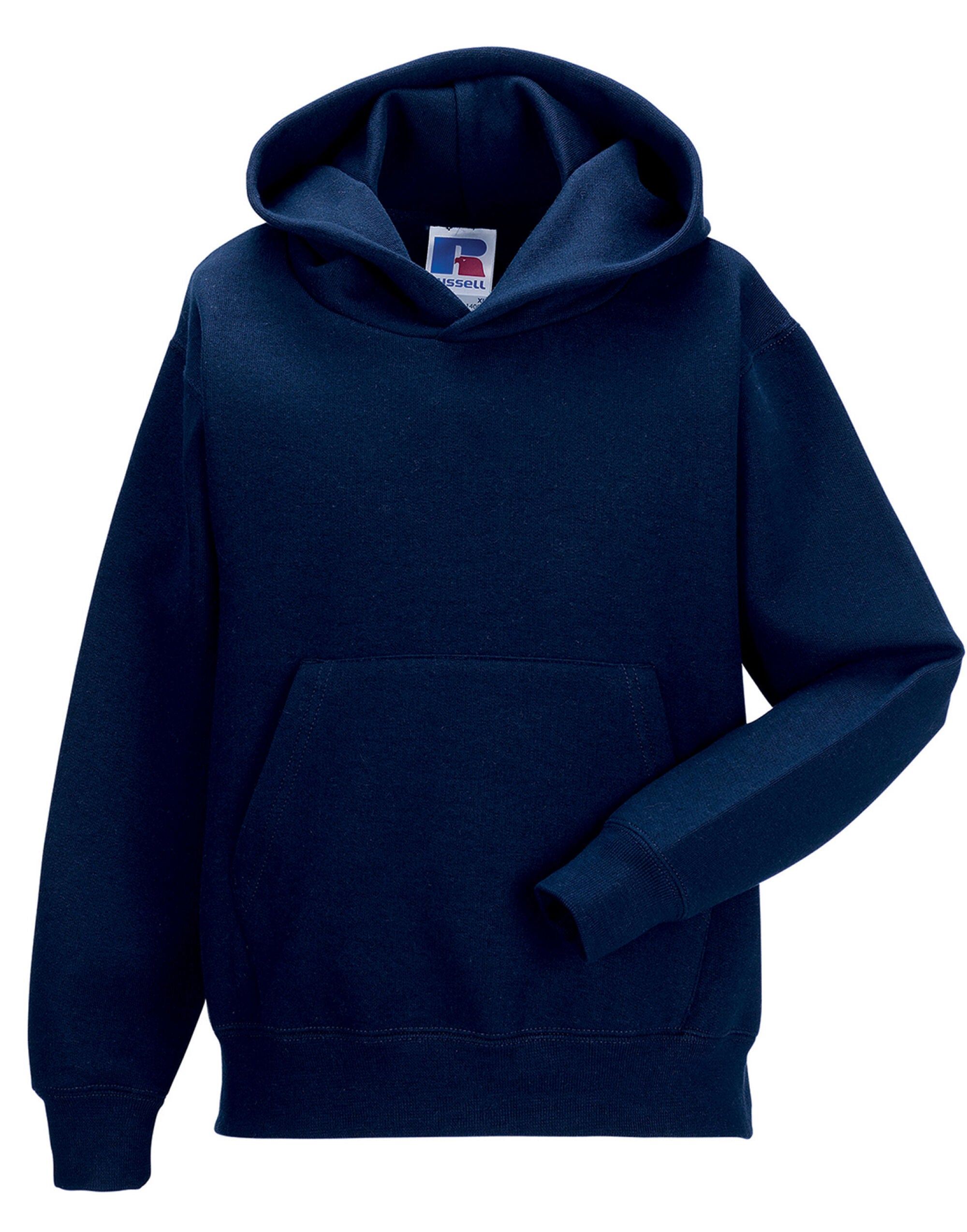 Russell Collection Russell Kids Hooded Sweatshirt 575B - French Navy - Customisable Sweatshirts