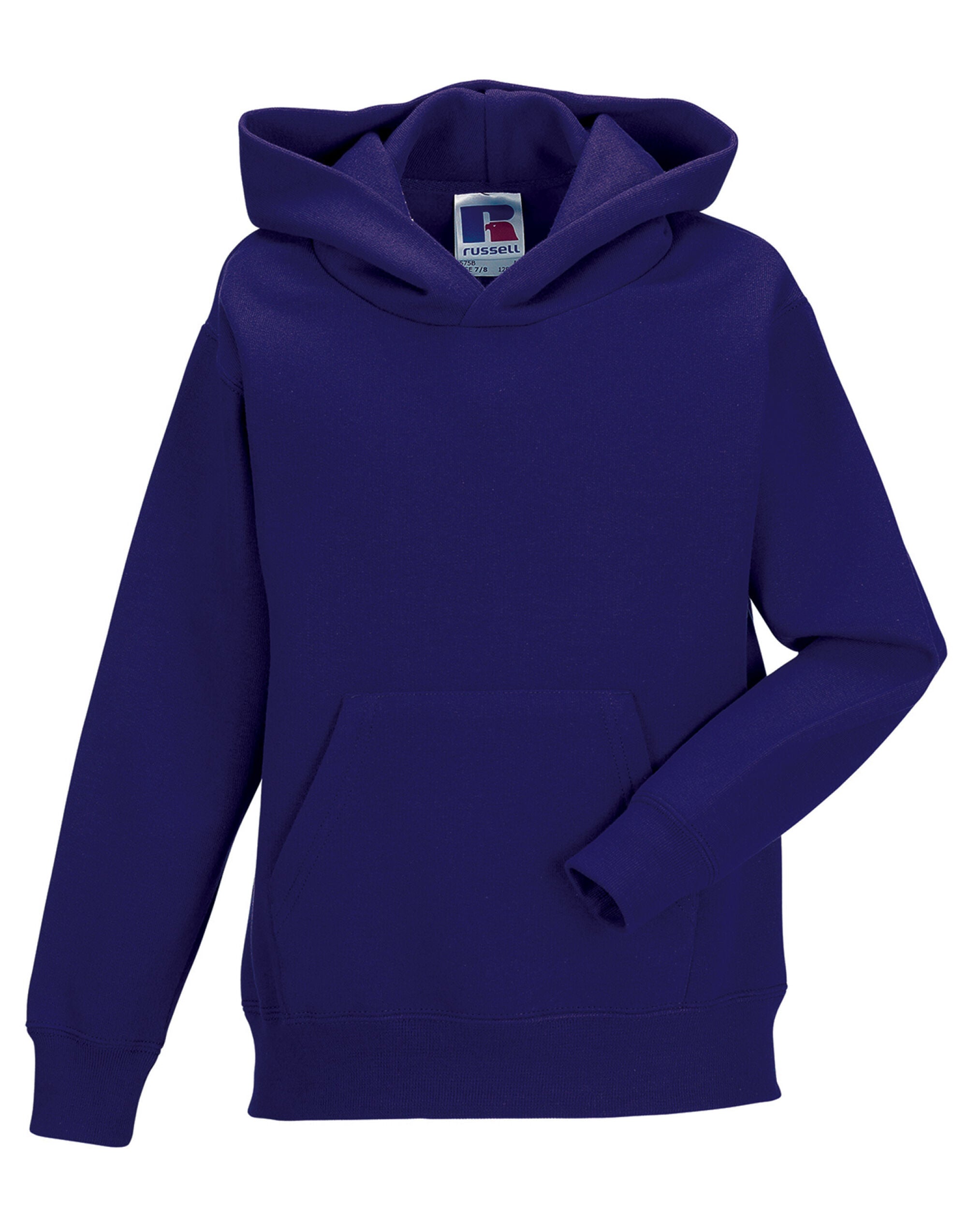 Russell Collection Russell Kids Hooded Sweatshirt 575B - Purple - Customisable Sweatshirts