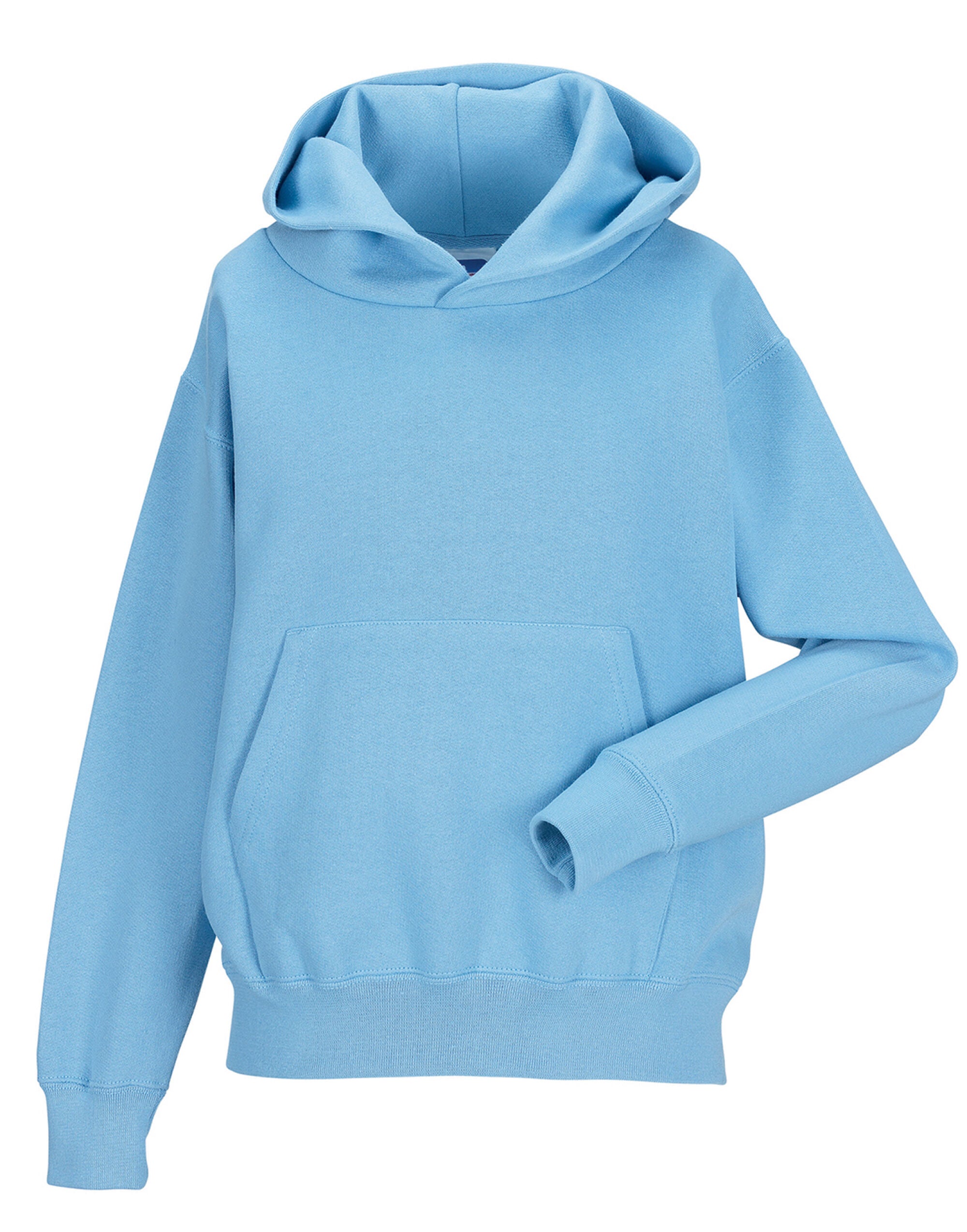 Russell Collection Russell Kids Hooded Sweatshirt 575B - Sky Blue - Customisable Sweatshirts