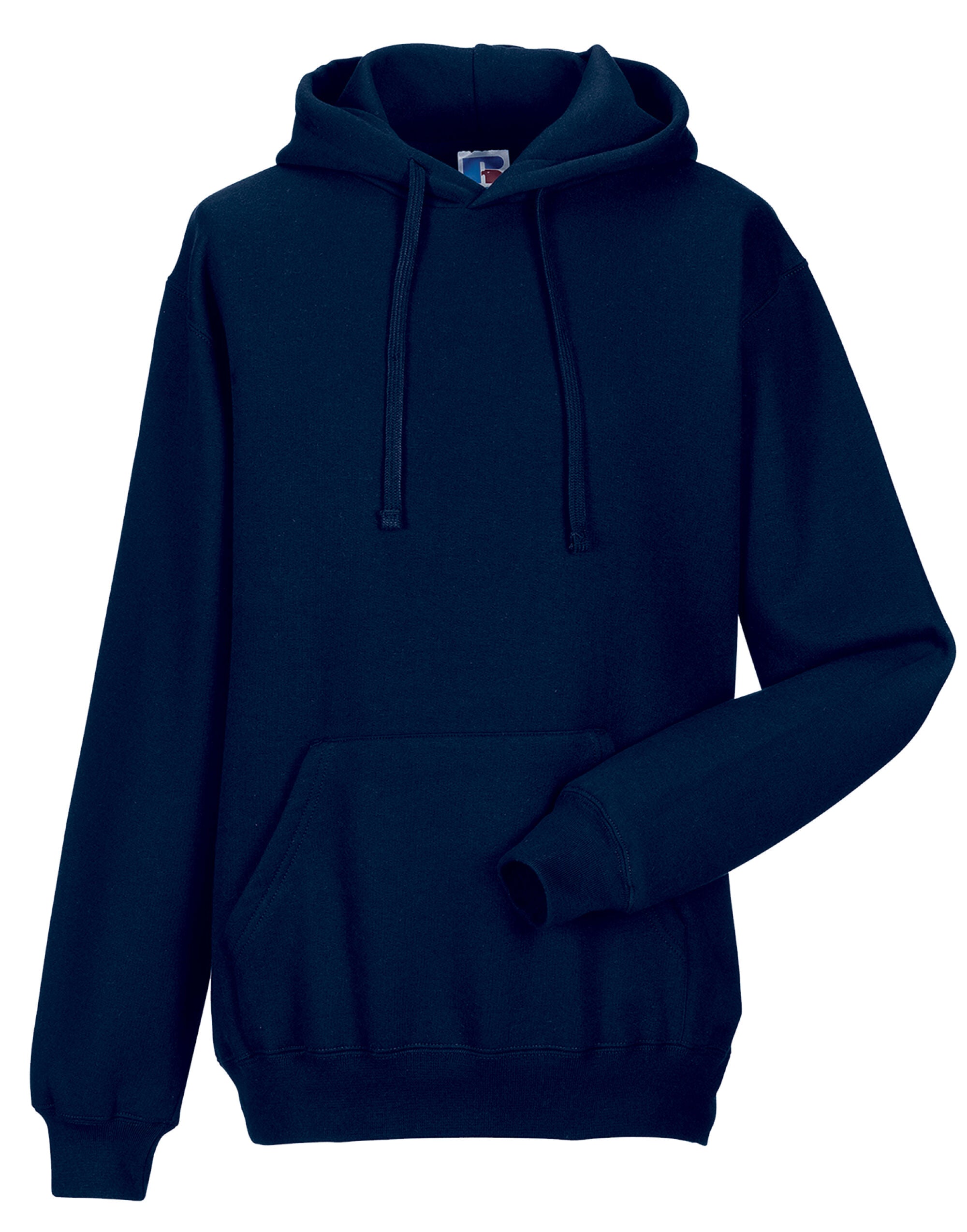 Russell Collection Russell Hooded Sweatshirt 575M - French Navy - Customisable Sweatshirts