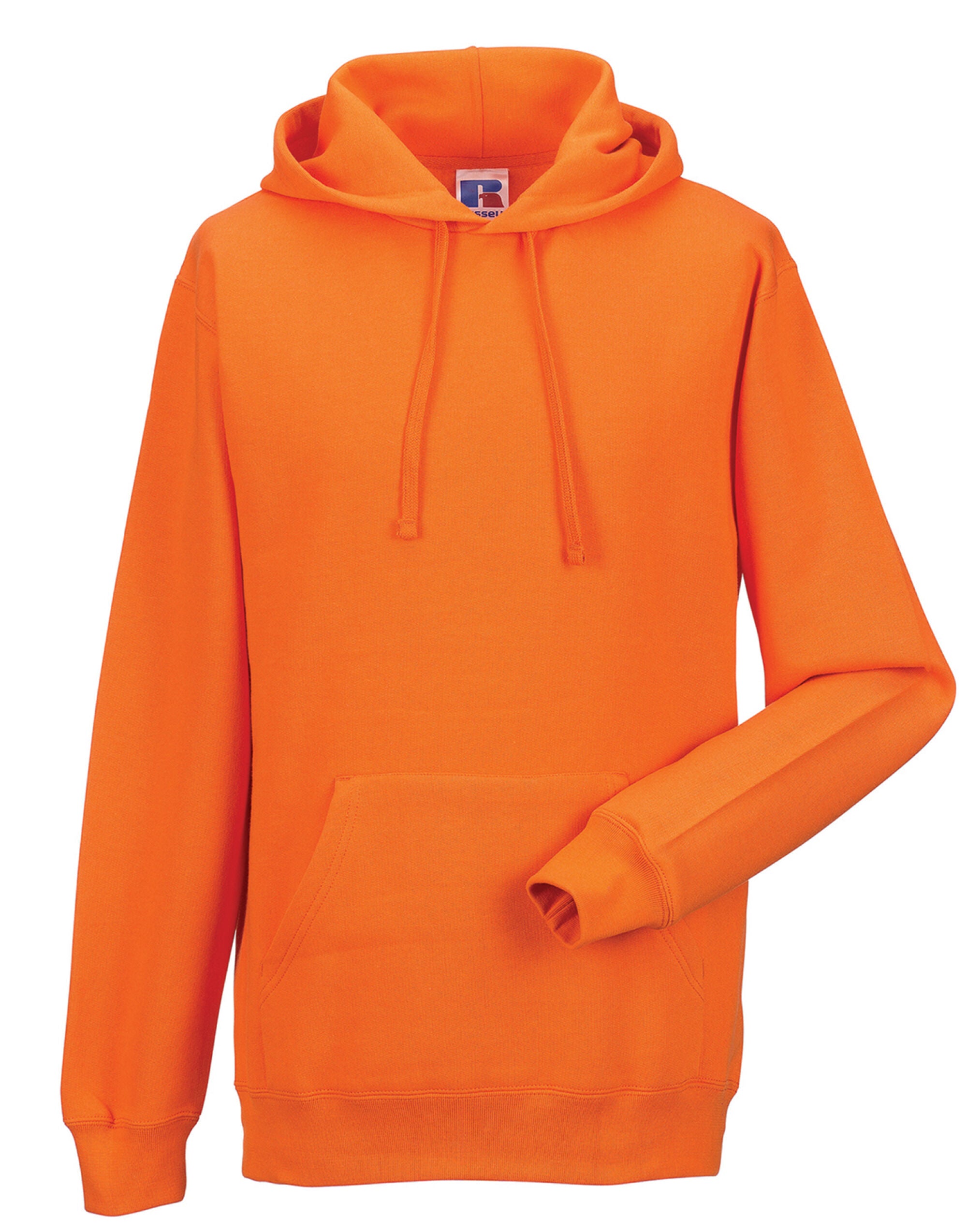 Russell Collection Russell Hooded Sweatshirt 575M - Orange - Customisable Sweatshirts