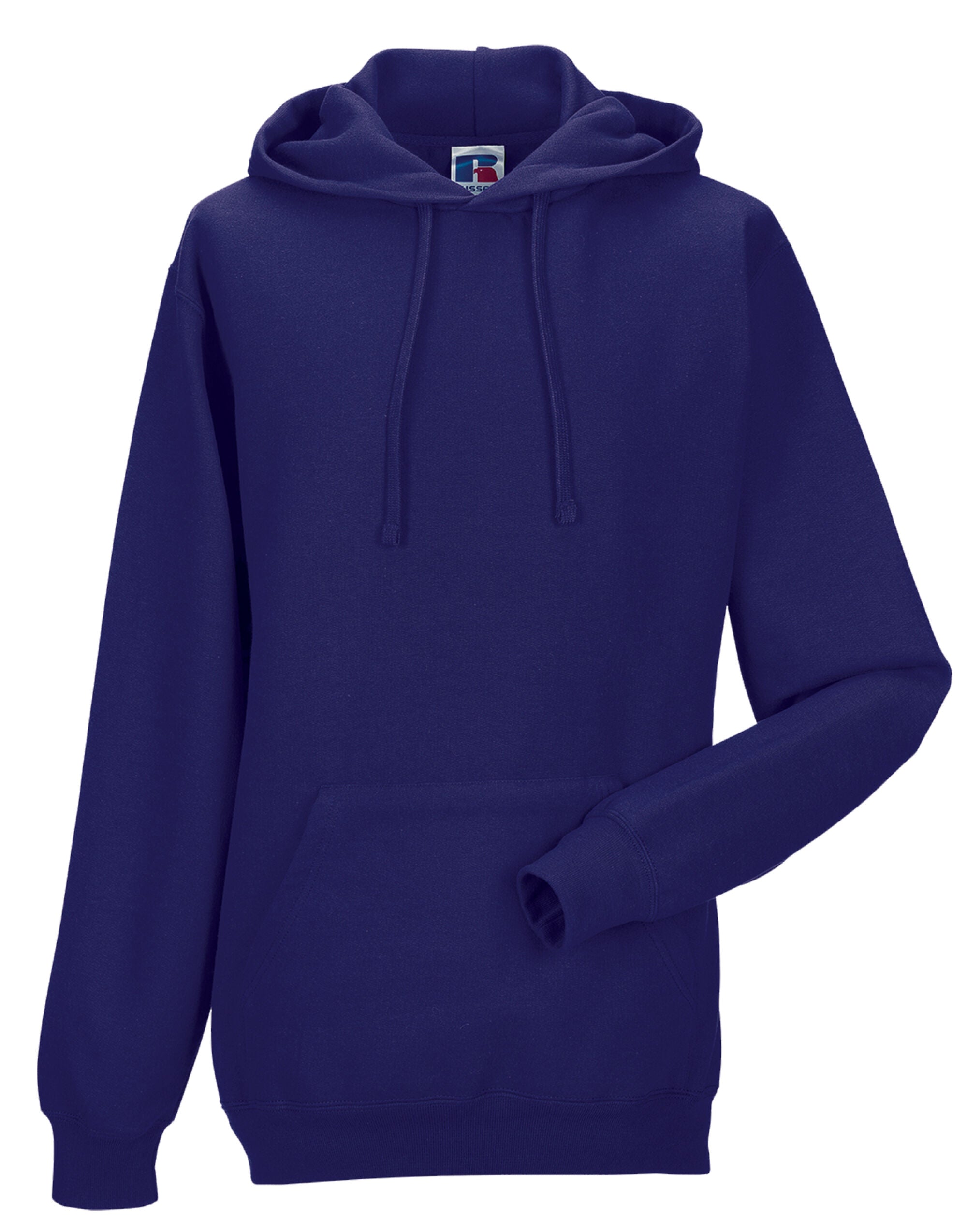 Russell Collection Russell Hooded Sweatshirt 575M - Purple - Customisable Sweatshirts