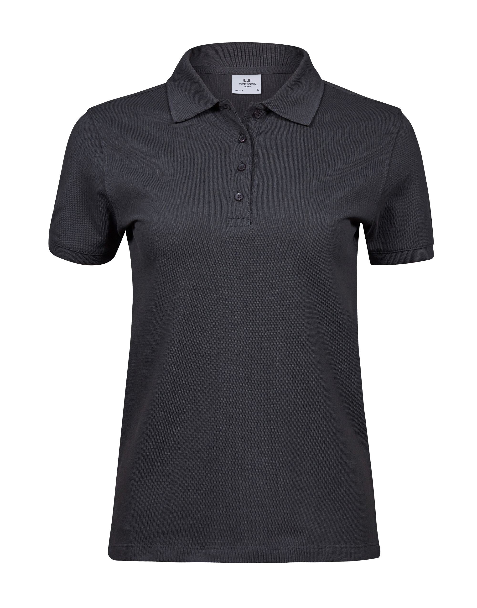 Tee Jays Ladies Heavy Polo TJ1401 - Dark Grey - Customisable Polos