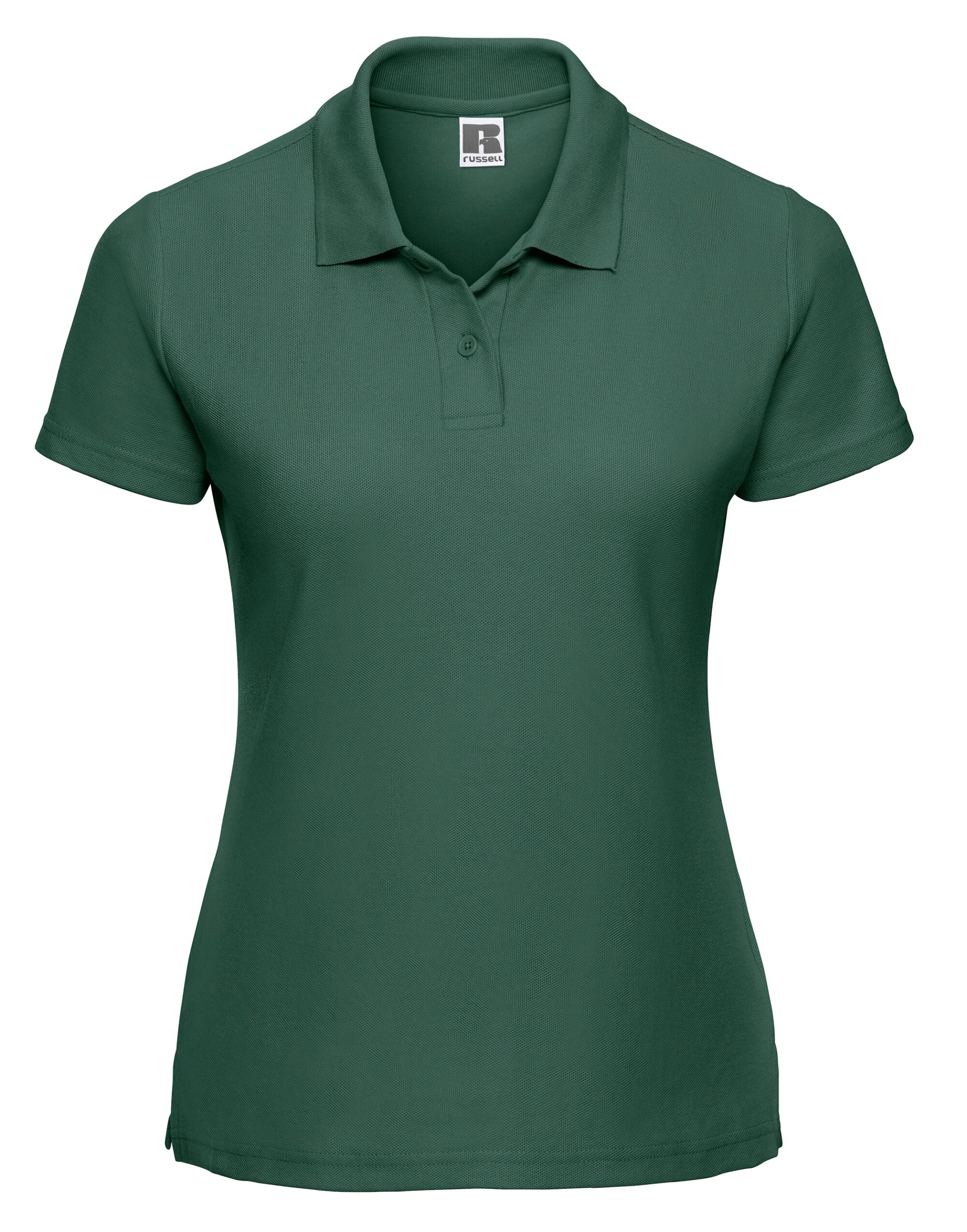 Russell Collection Russell Ladies Classic Polycotton Polo 539F - Bottle Green - Customisable Polos