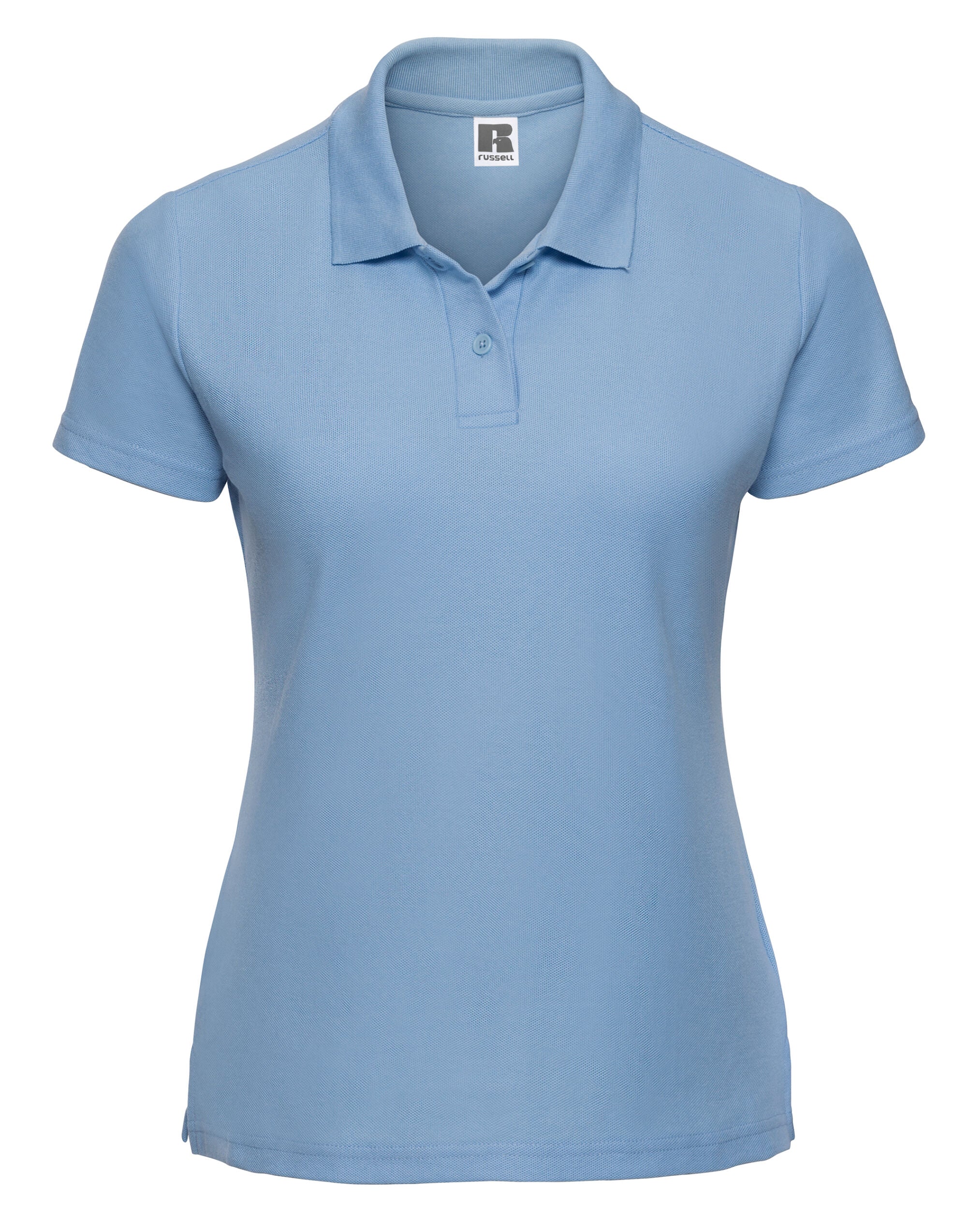 Russell Collection Russell Ladies Classic Polycotton Polo 539F - Sky Blue - Customisable Polos