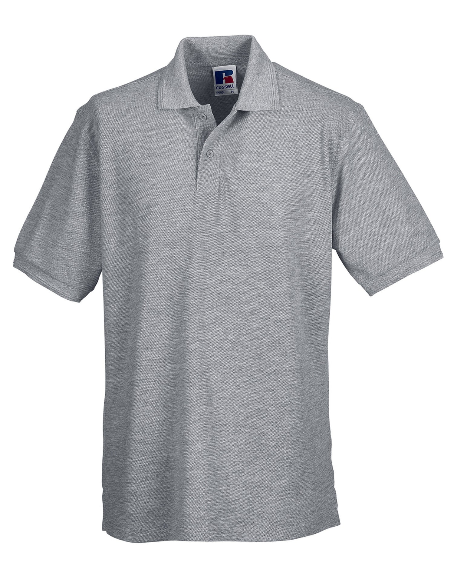 Russell Collection Russell Hardwearing Polycotton Polo 599M - Light Oxford - Customisable Polos