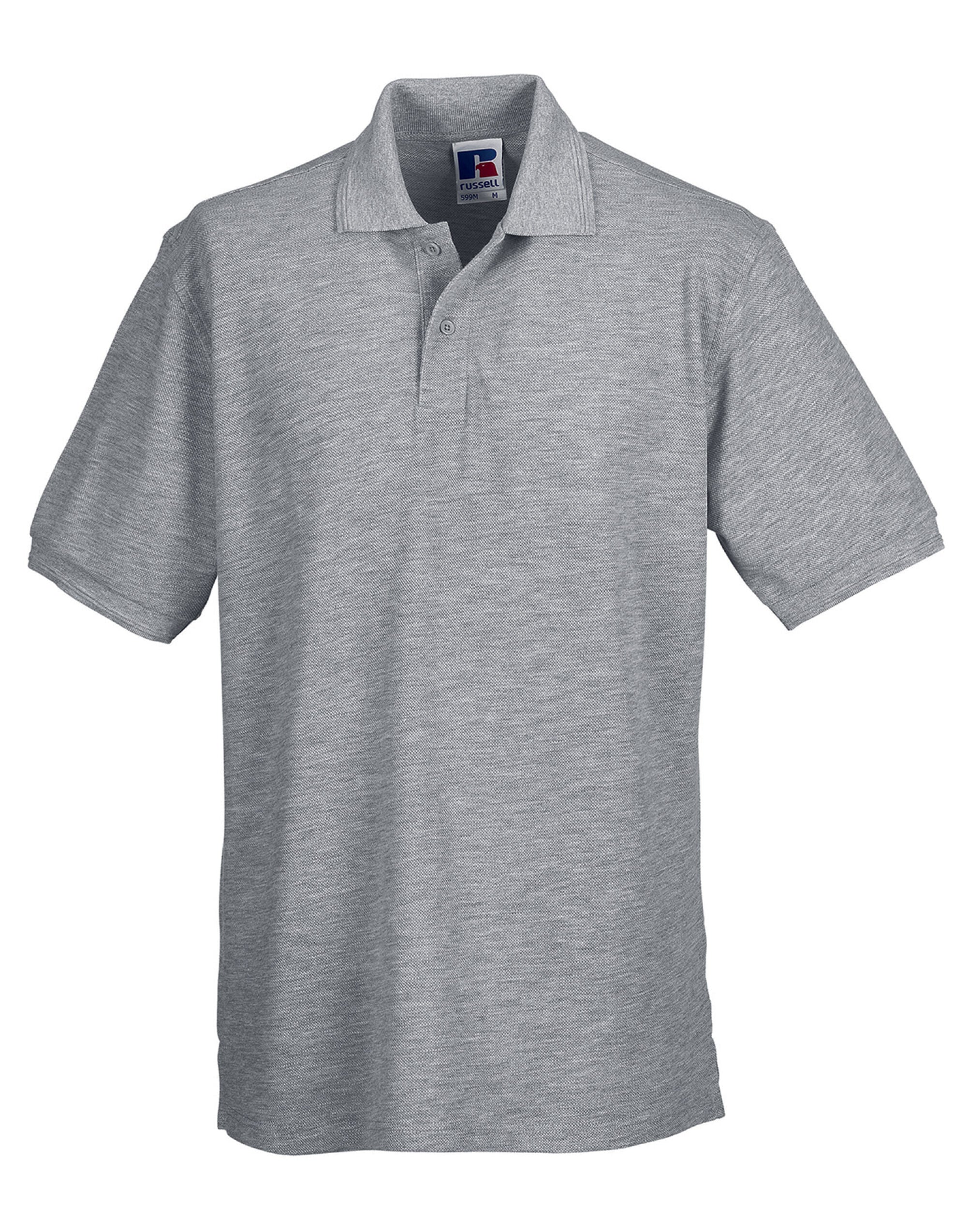 Russell Collection Russell Hardwearing Polycotton Polo 599M - Light Oxford - Customisable Polos