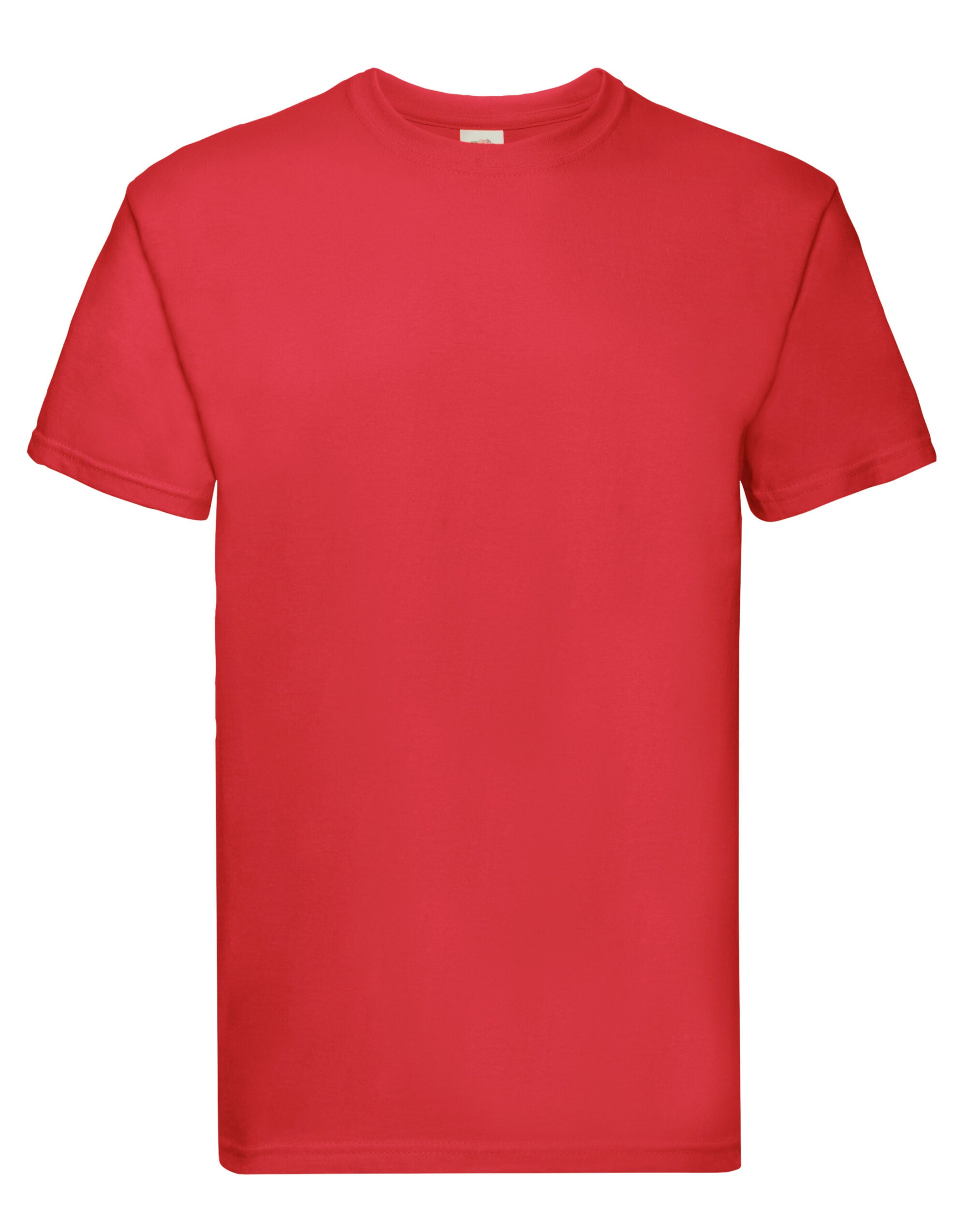 Fruit Of The Loom FOTL Mens Super Premium T 61044 - Red - Customisable T-Shirts